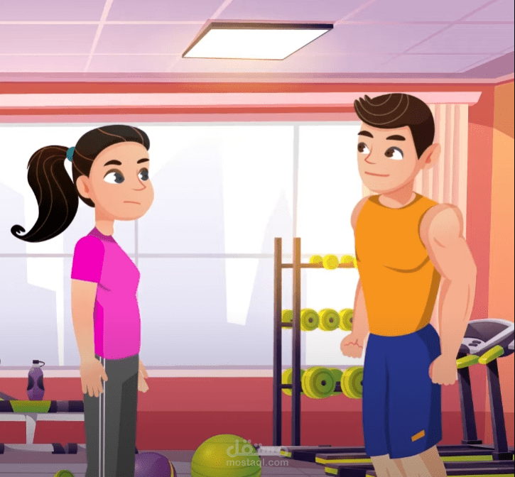 إعلان موشن جرافيك احترافي مع شخصيات كرتونية متحركة و متكلمة