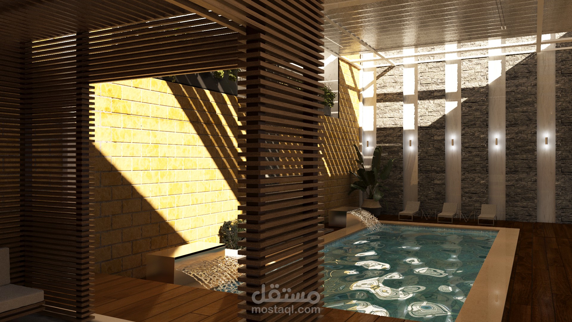 فراغ معيشة و حديقة