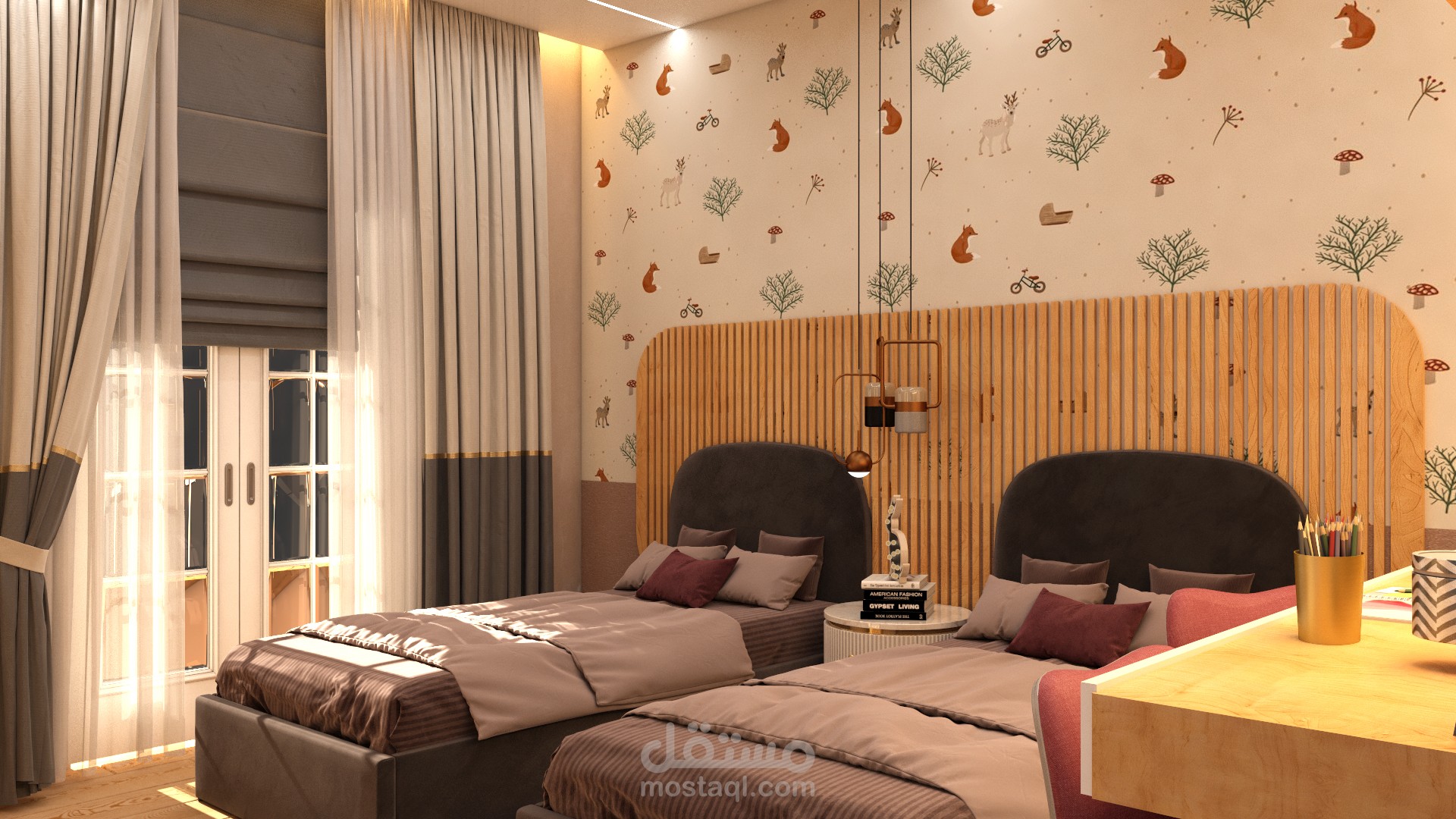 تصميم غرفة نوم أطفال