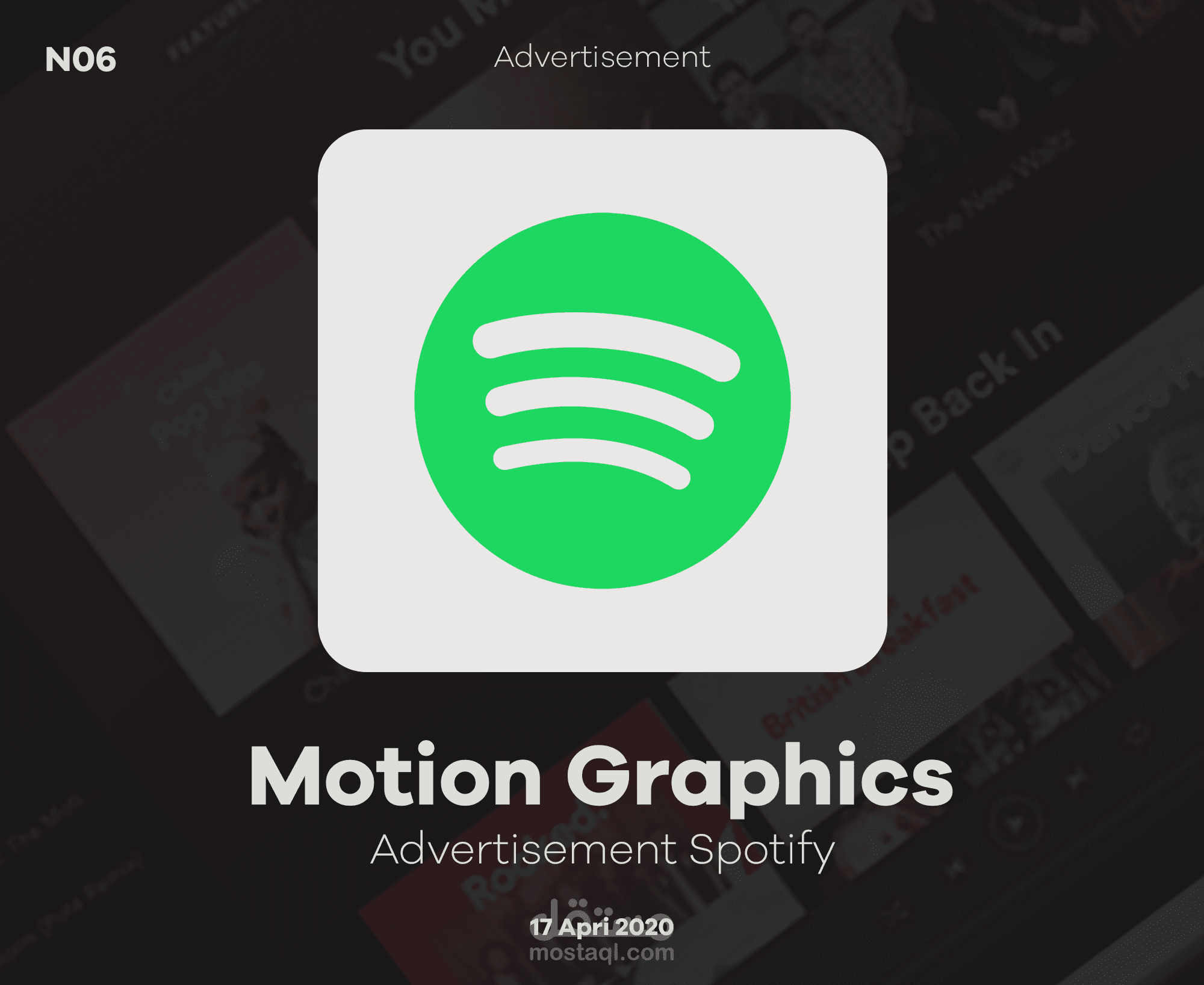 (spotify (Motion graphics
