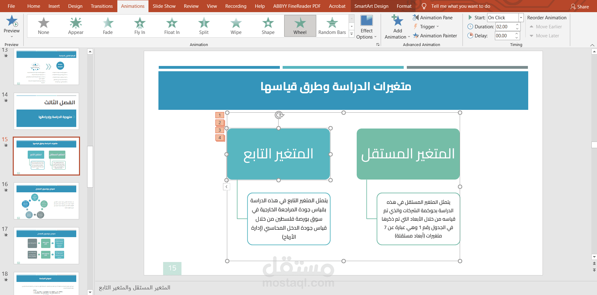 تصميم عرض بوربوينت رسمي وجذاب - تخصص المحاسبة