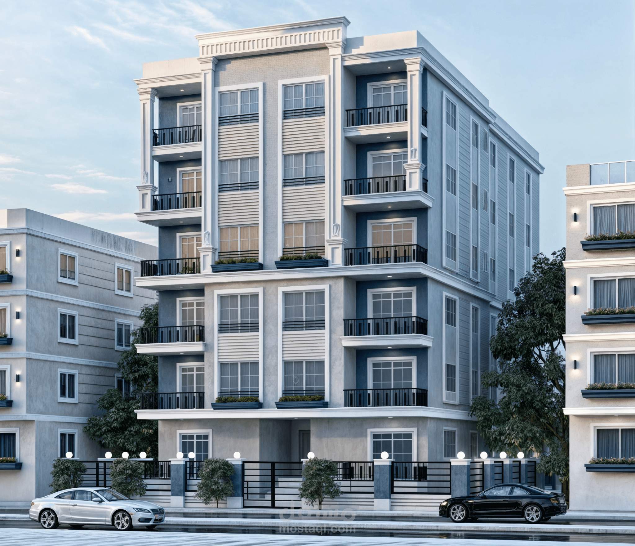 neoclassical residential building