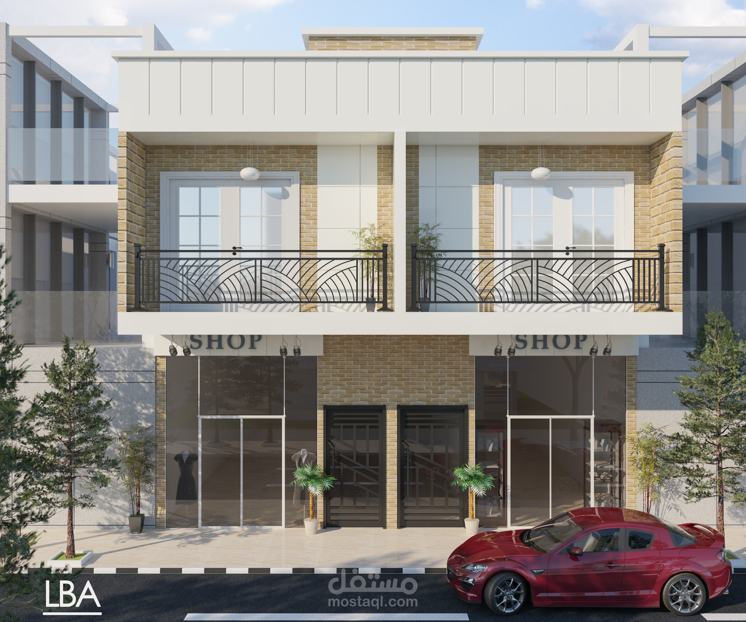 مبنى تجاري سكني