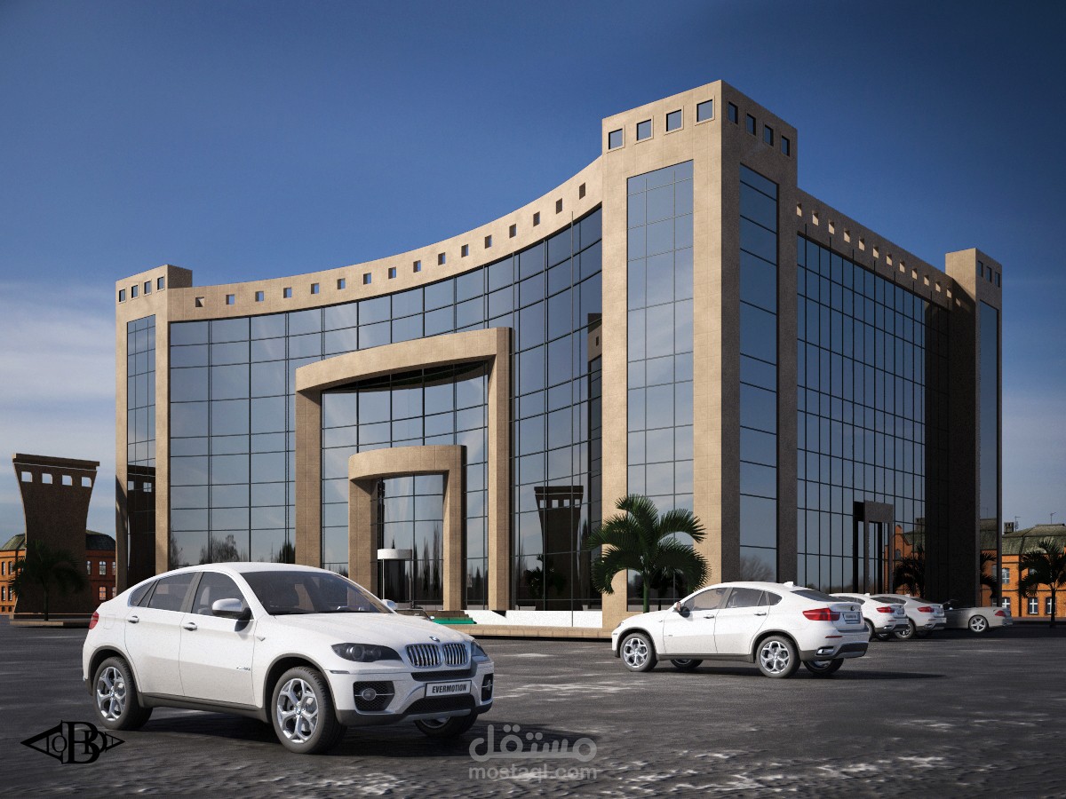 اظهار معماري لمبنى اداري