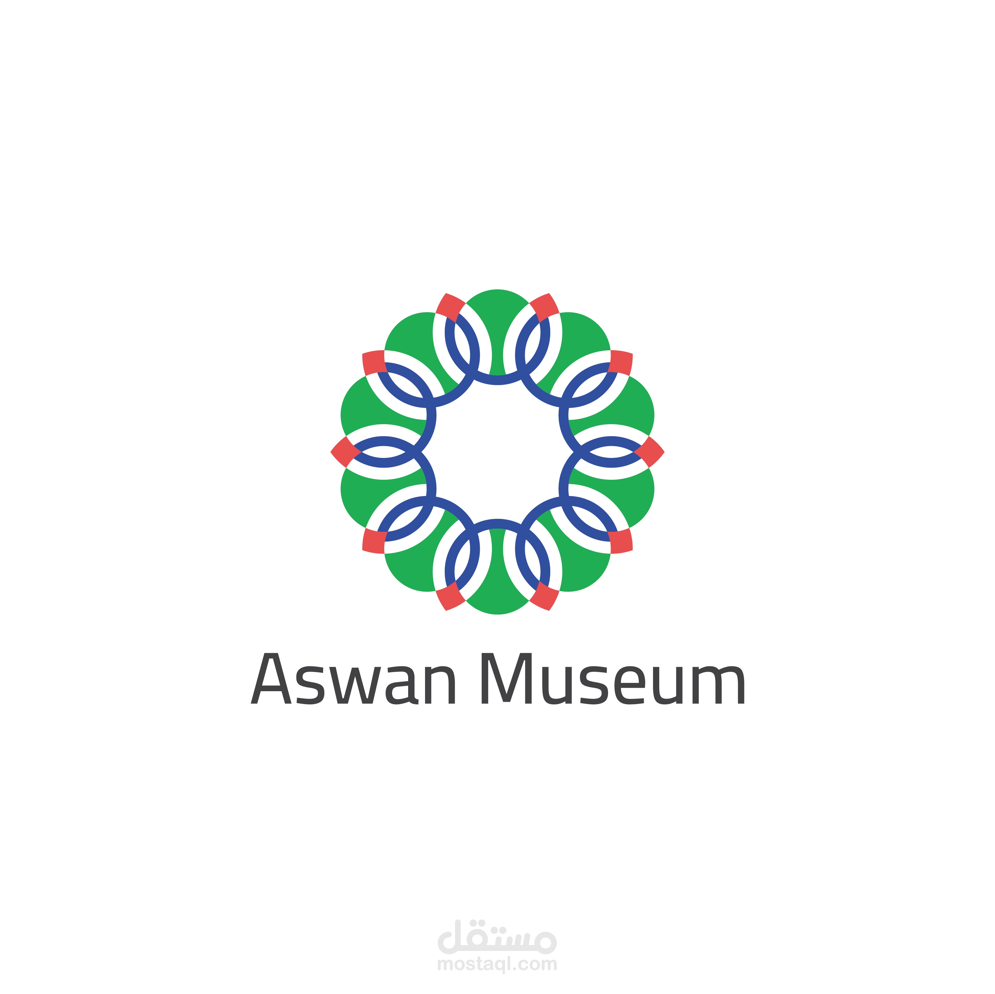 Aswan Museum logo & brand identity