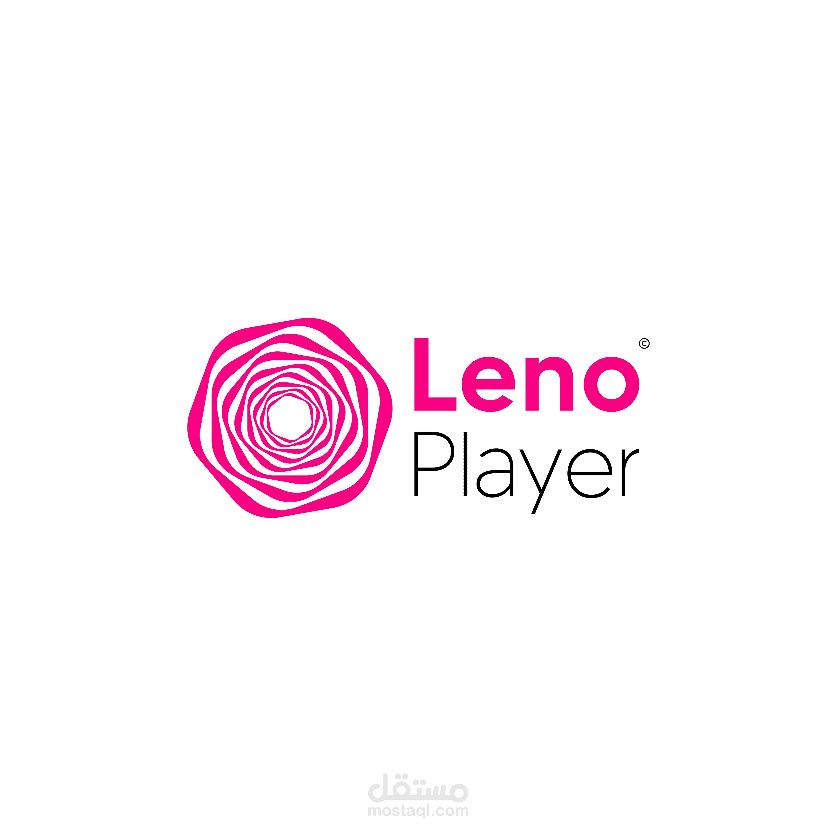 Leno player logo & brand identity