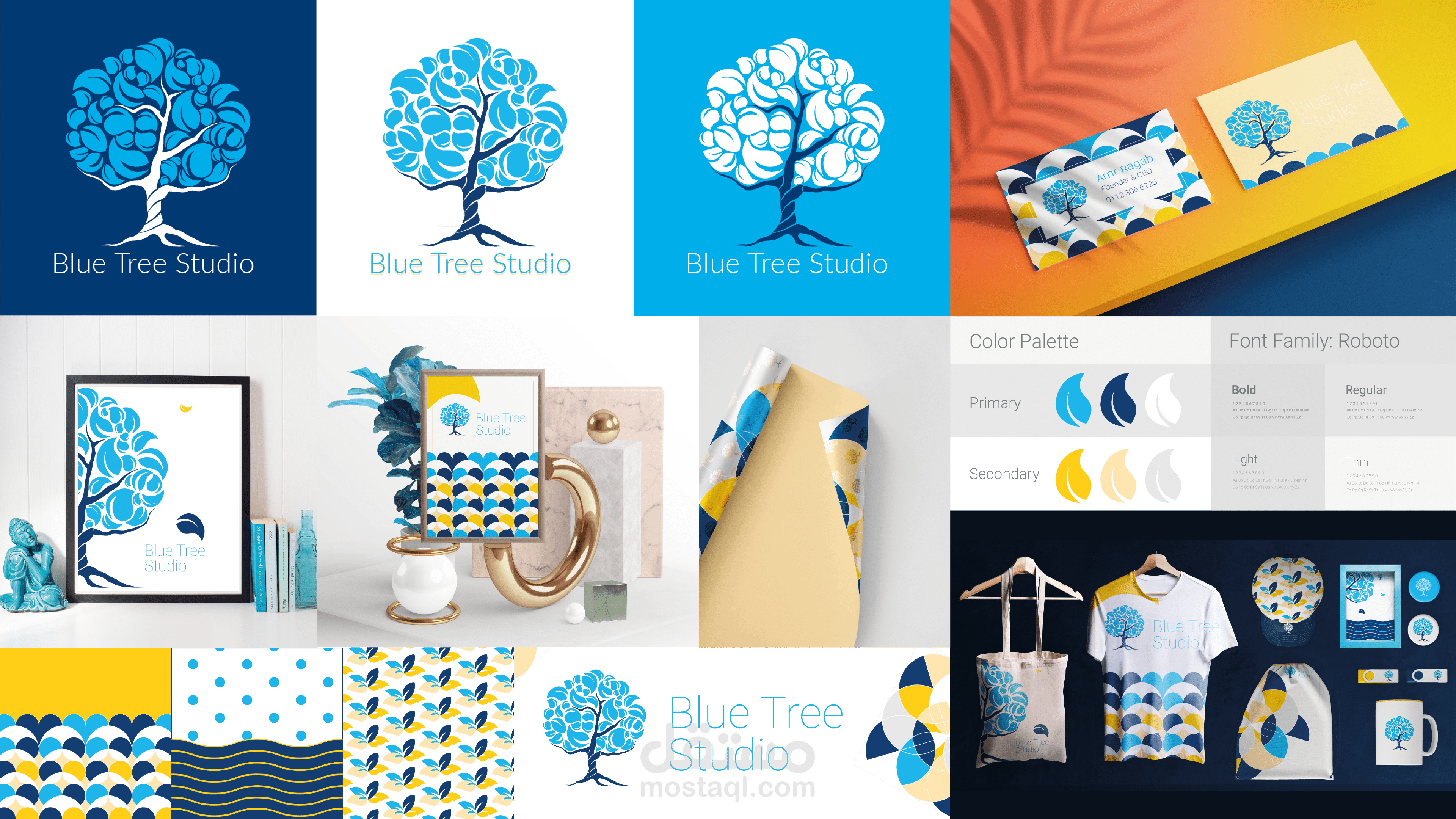 Blue tree studio brand design