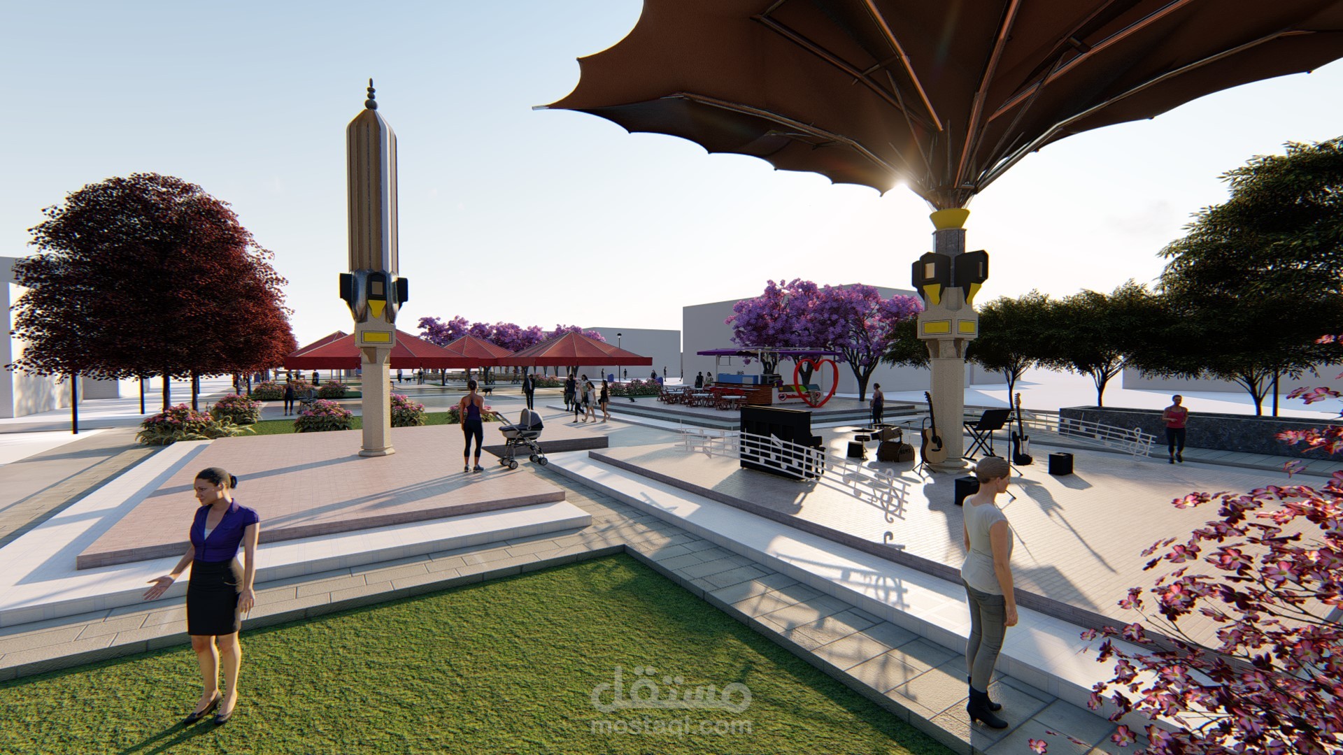 اعادة تصميم الشارع الثقافي - الشميساني