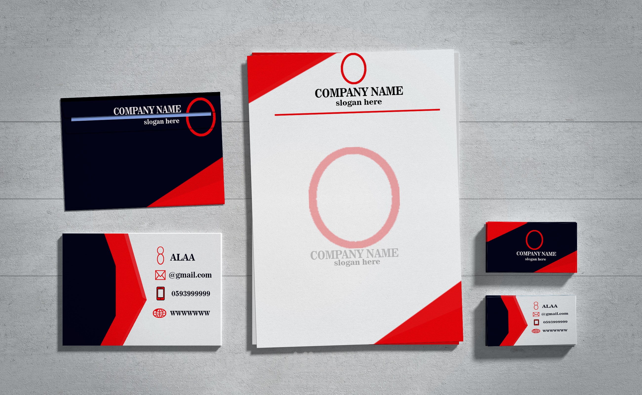 تصميم نزنس كارد