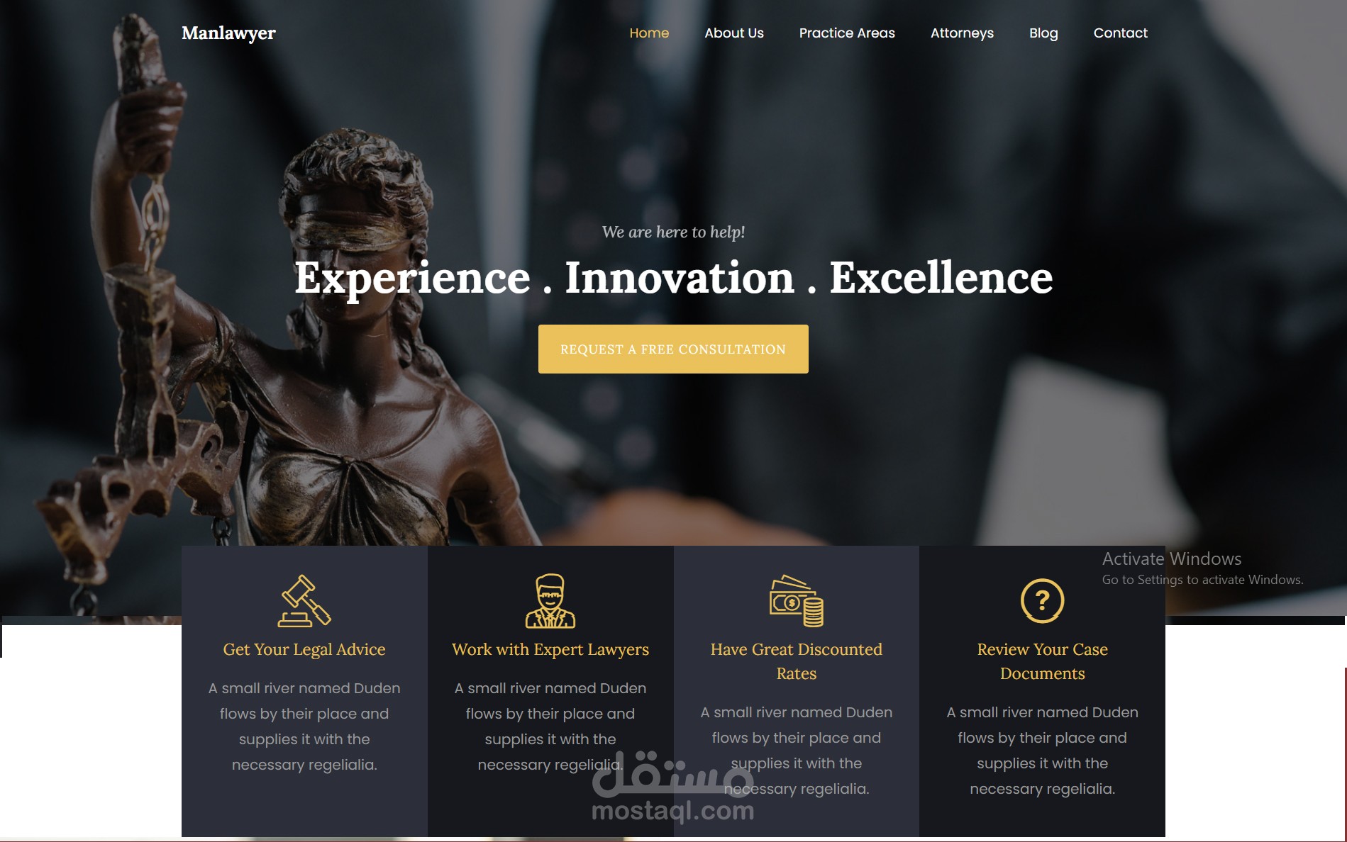 ManLawyer Creative Websites