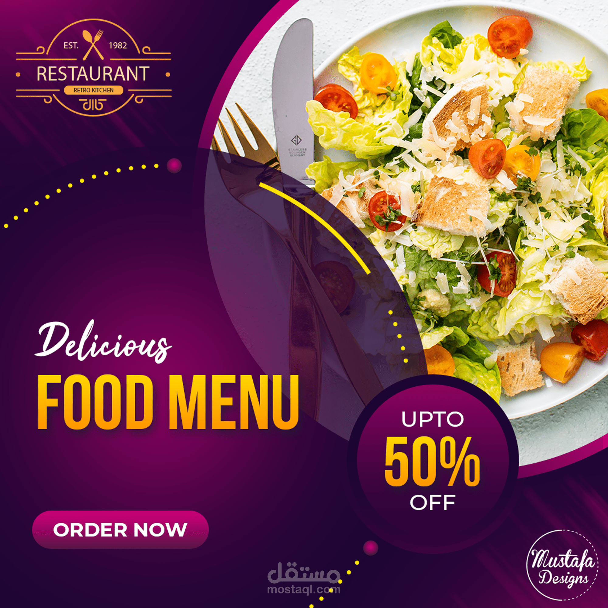 social  media design for food