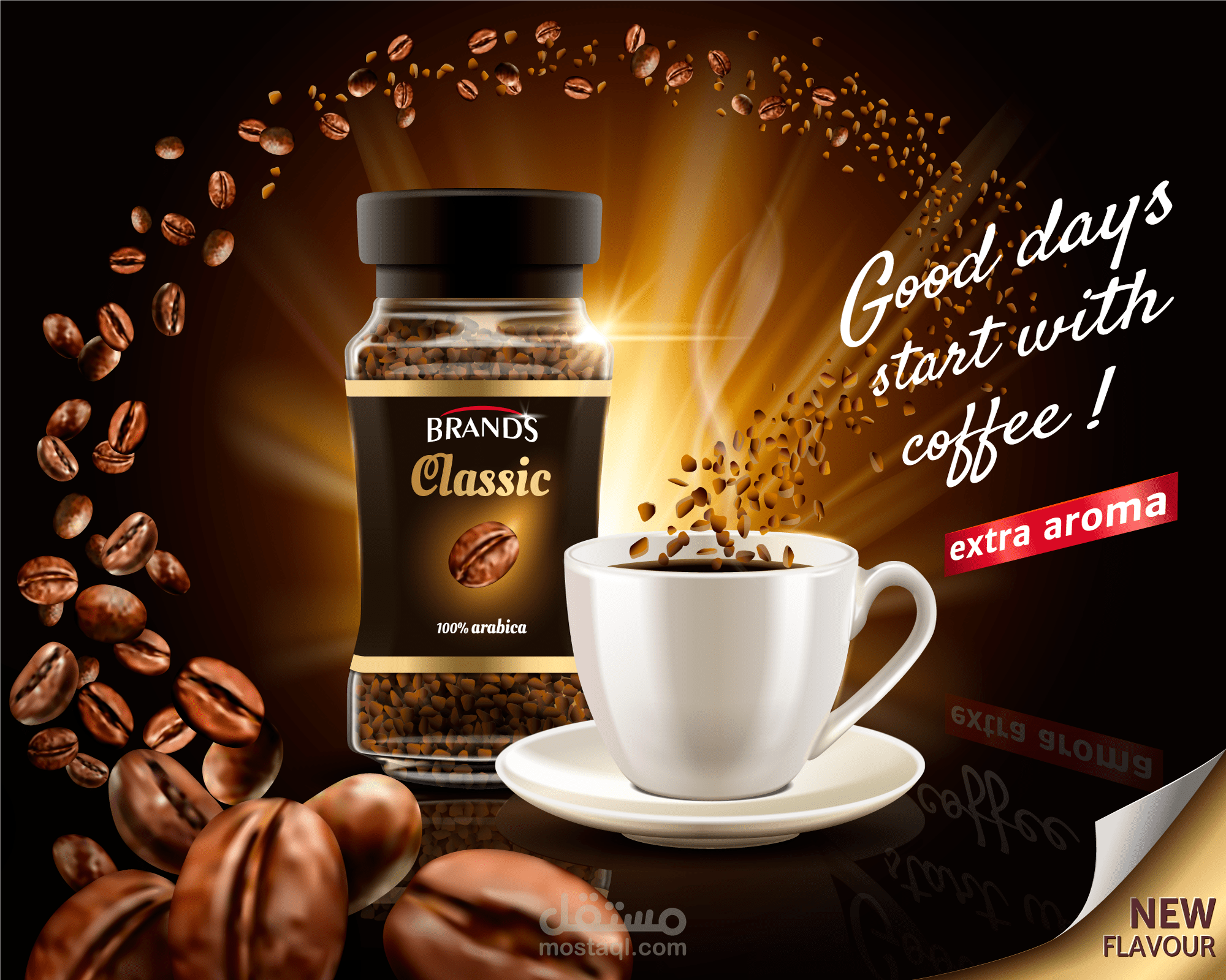 social media design for coffe