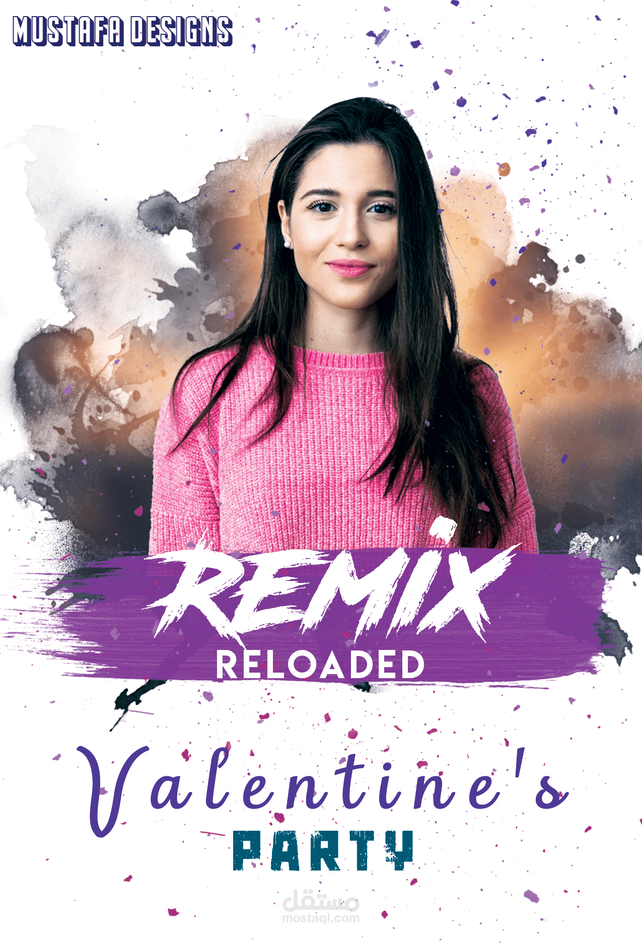 Imaginary poster for Valentine's party