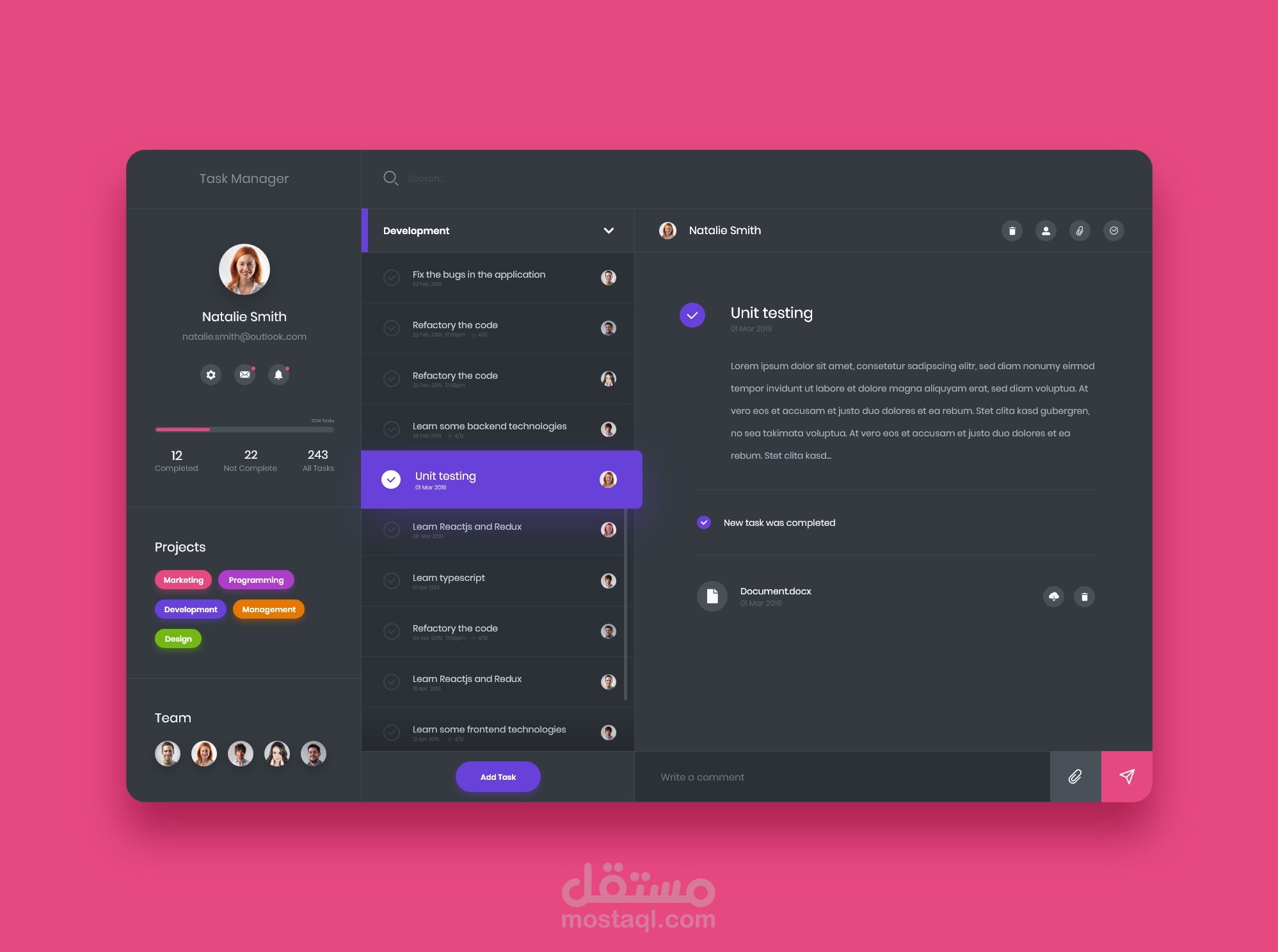 Todo List with nice Dark mode