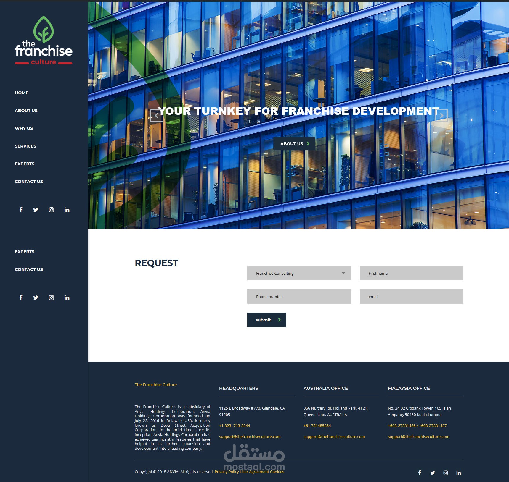 The Franchise Culture website