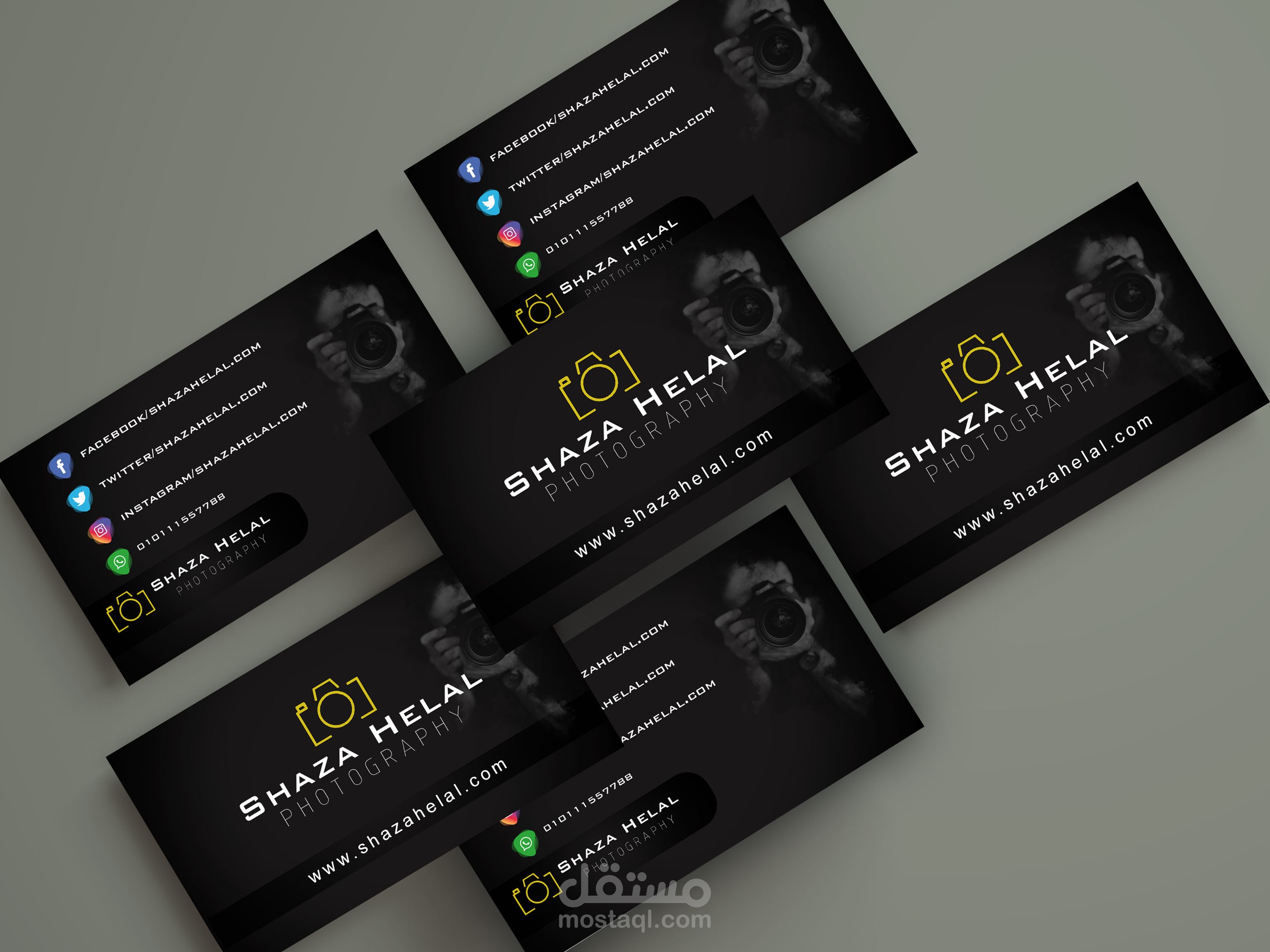 تصميم كارت(بطاقه) اعمال شخصي او لشركه باحترافيه