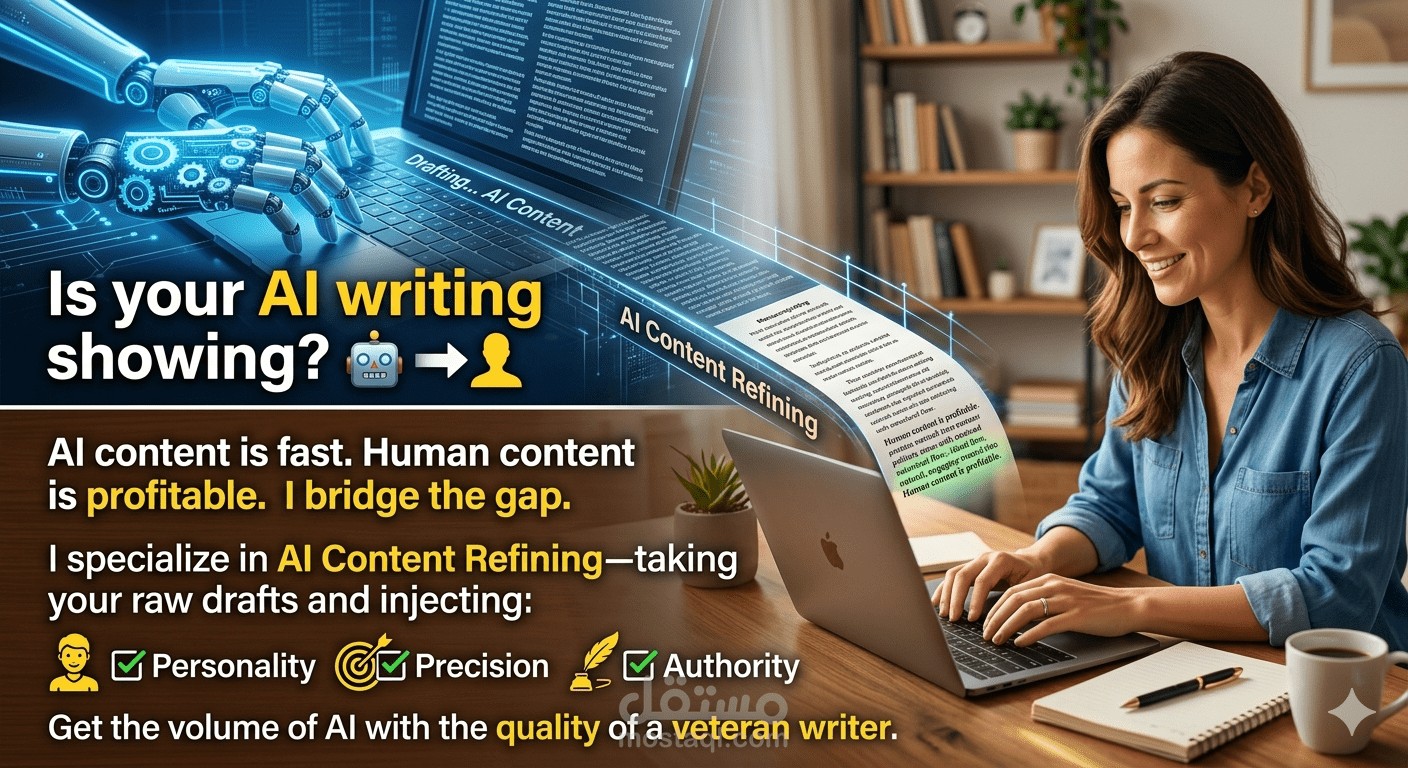 تحسين النصوص المحررة بواسطة الذكاء الاصطناعي Humanizing AI-Generated Content