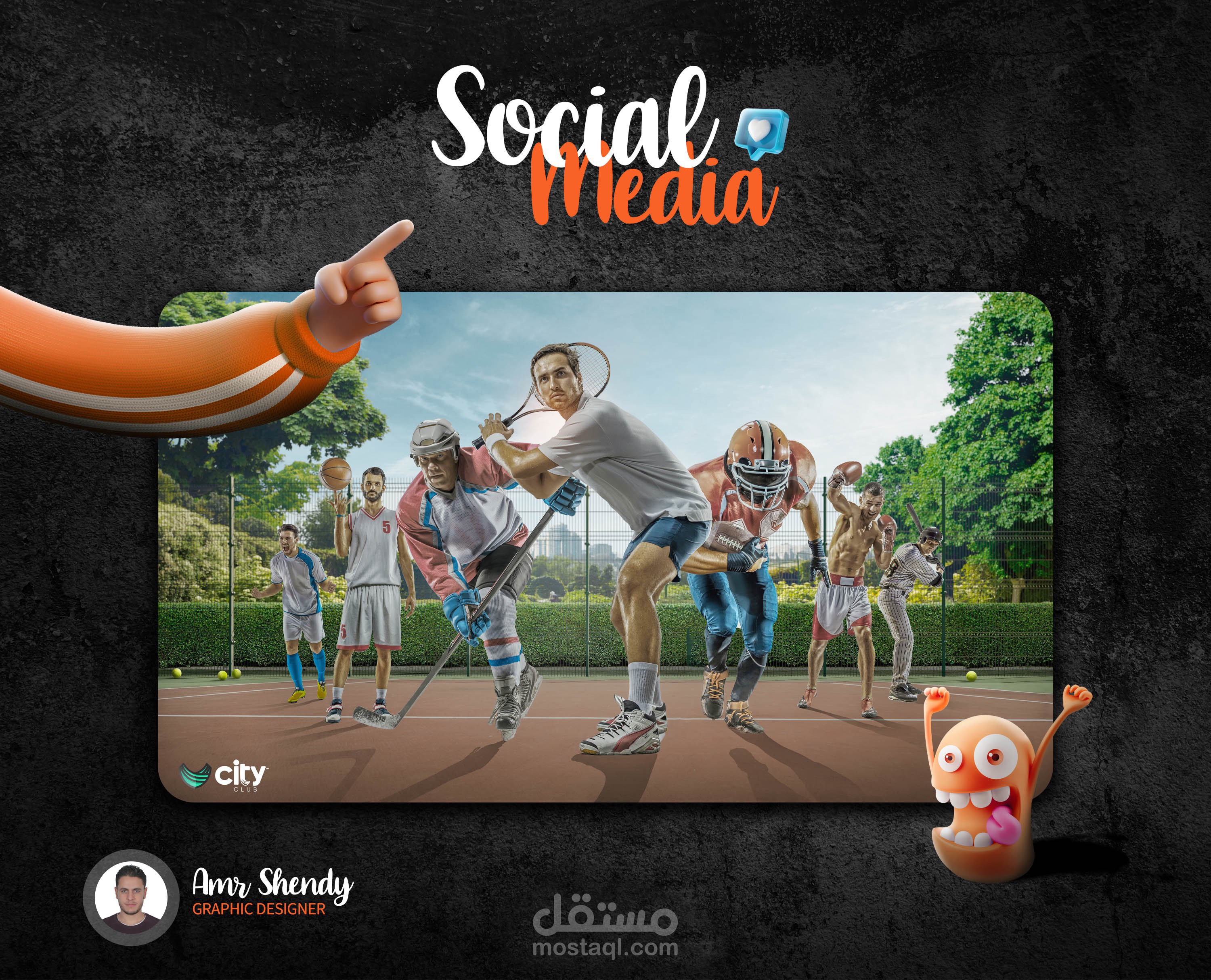 Social Media Design ( For City Club )