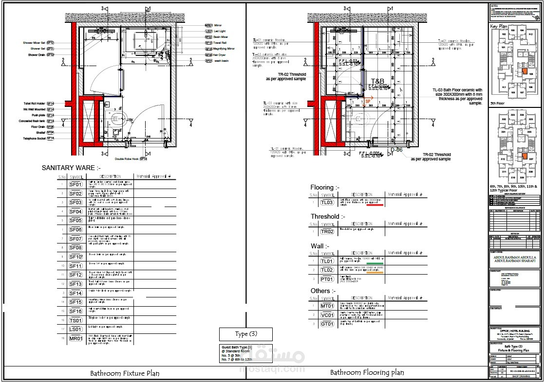 تصميم حمام بفندق