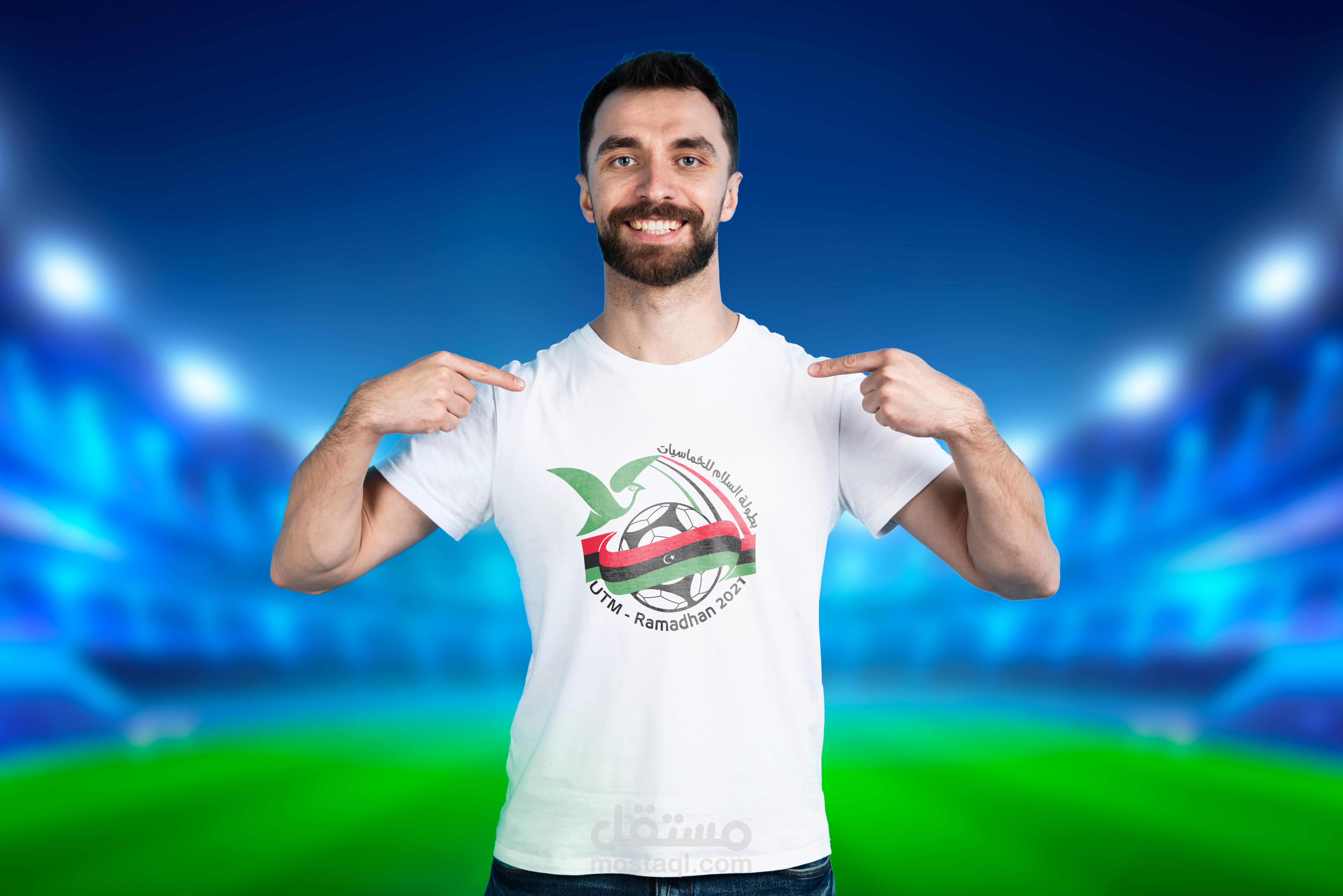 لوجو + فريم بطولة لكرة القدم الخماسية الليبية