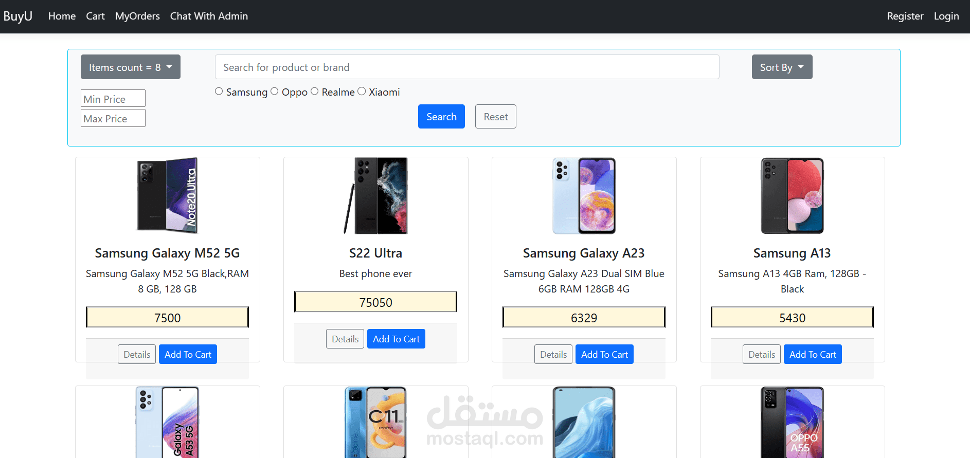 BuyU E-Commerce website