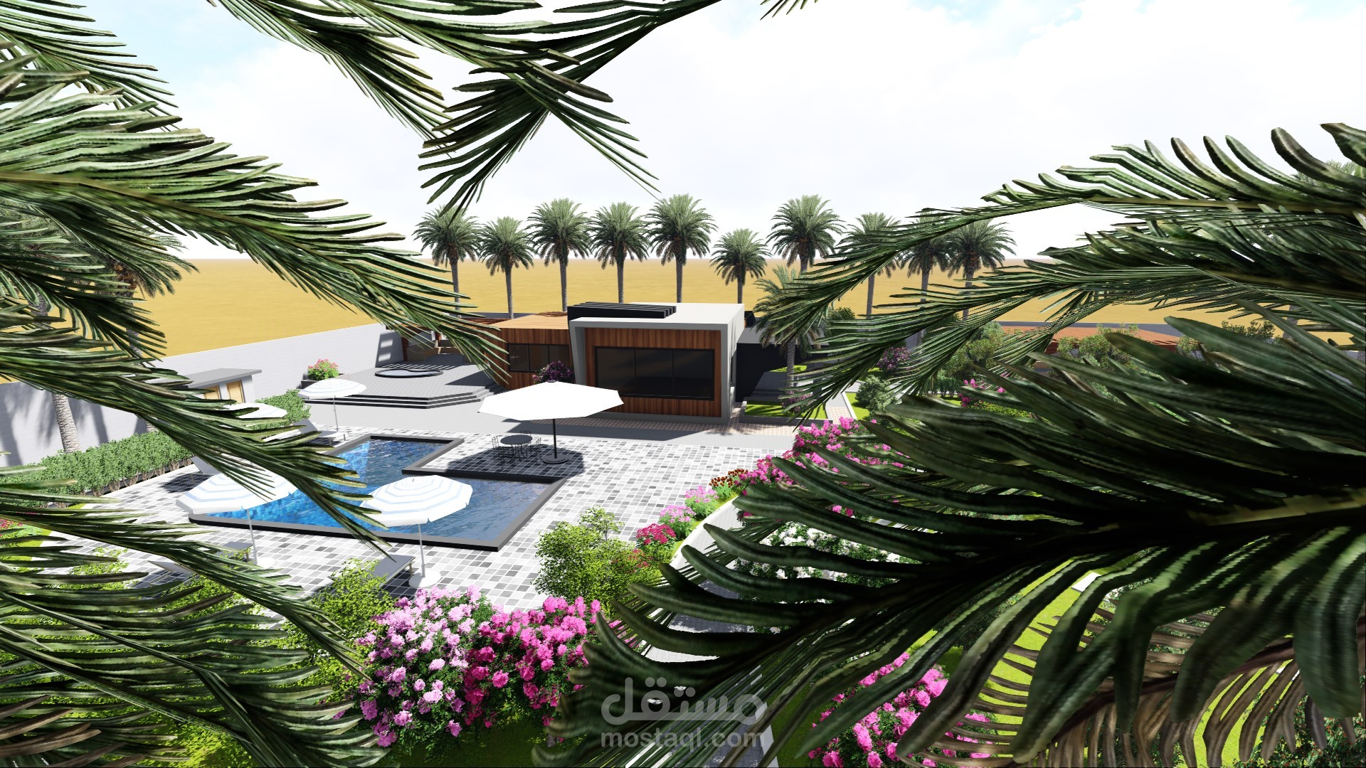 تصميم مزرعة بمساحة ٢٤٠٠ متر مربع في السعودية