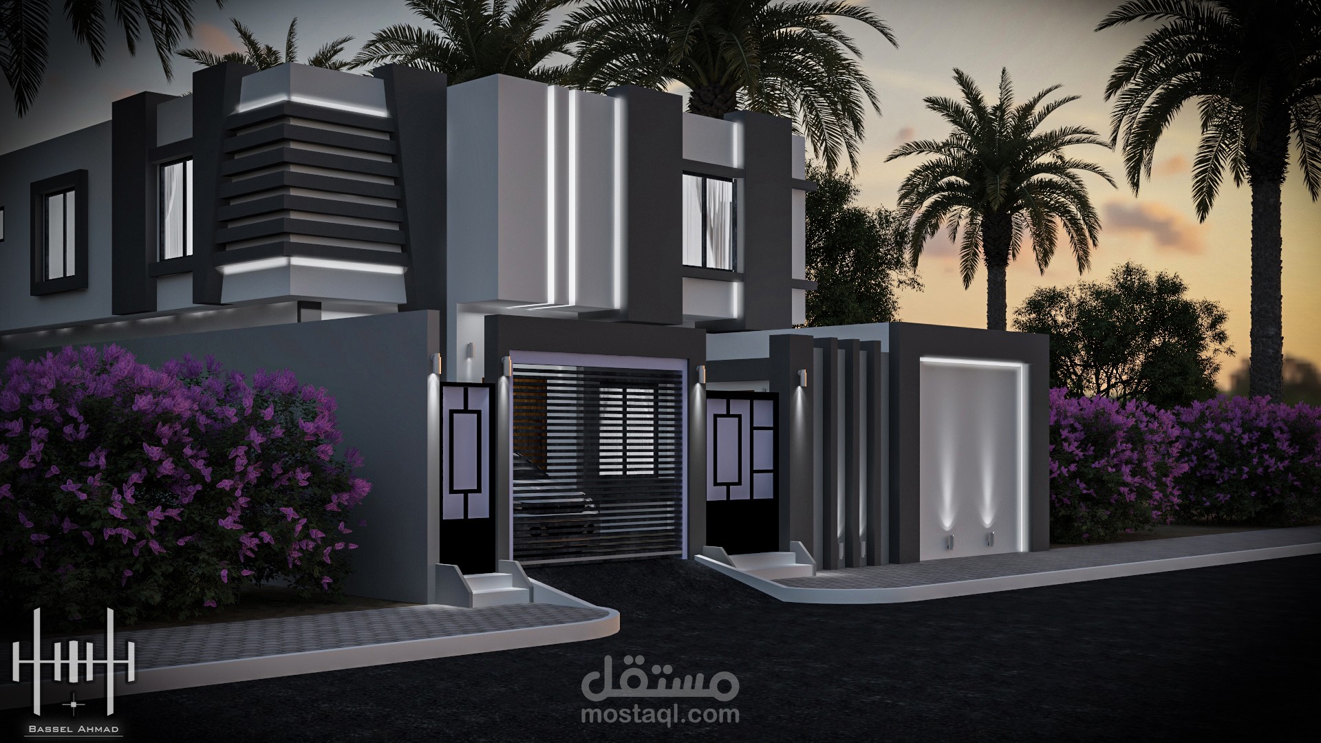 تصميم مودرن لوجهة فيلا