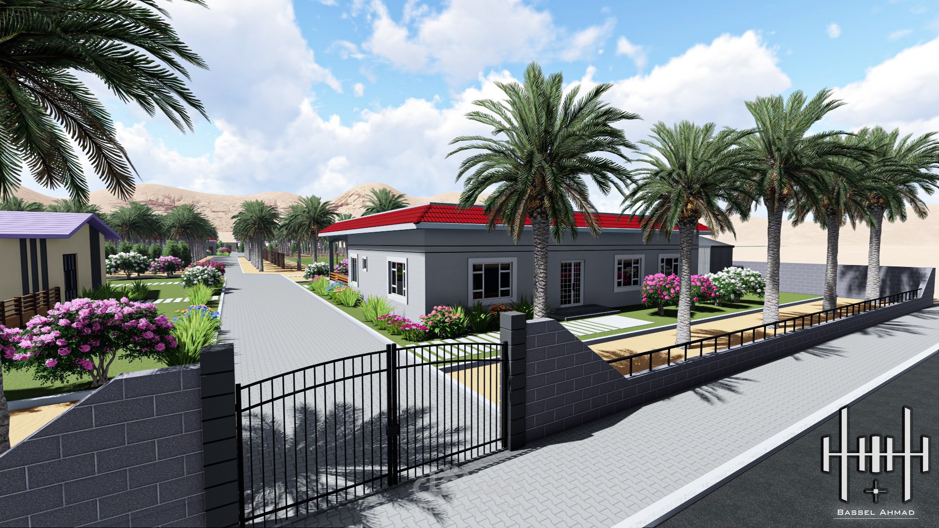 تصميم مزرعة بمساحة 12500 متر مربع في الكويت