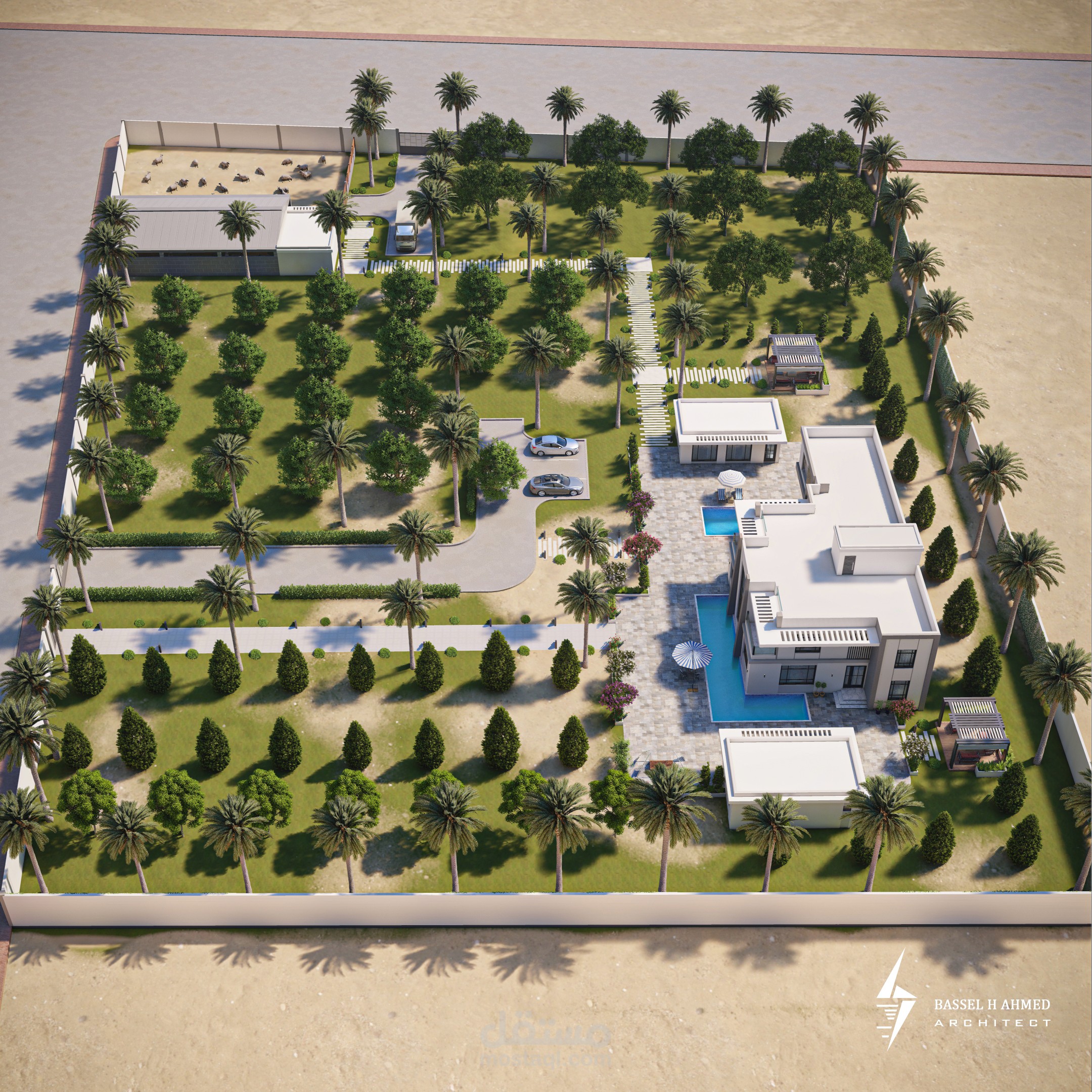 تصميم وتخطيط مزرعة في السعودية