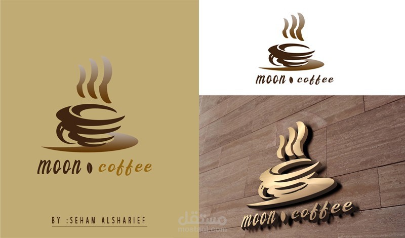 تصميم شعار ( كوفي + محل ملابس )