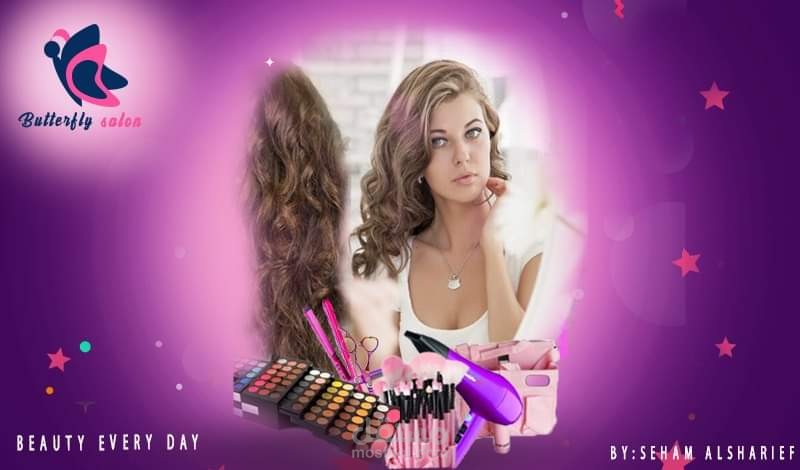 مجموعة تصاميم سوشيال ميديا ( صالون ، حنة شعر )