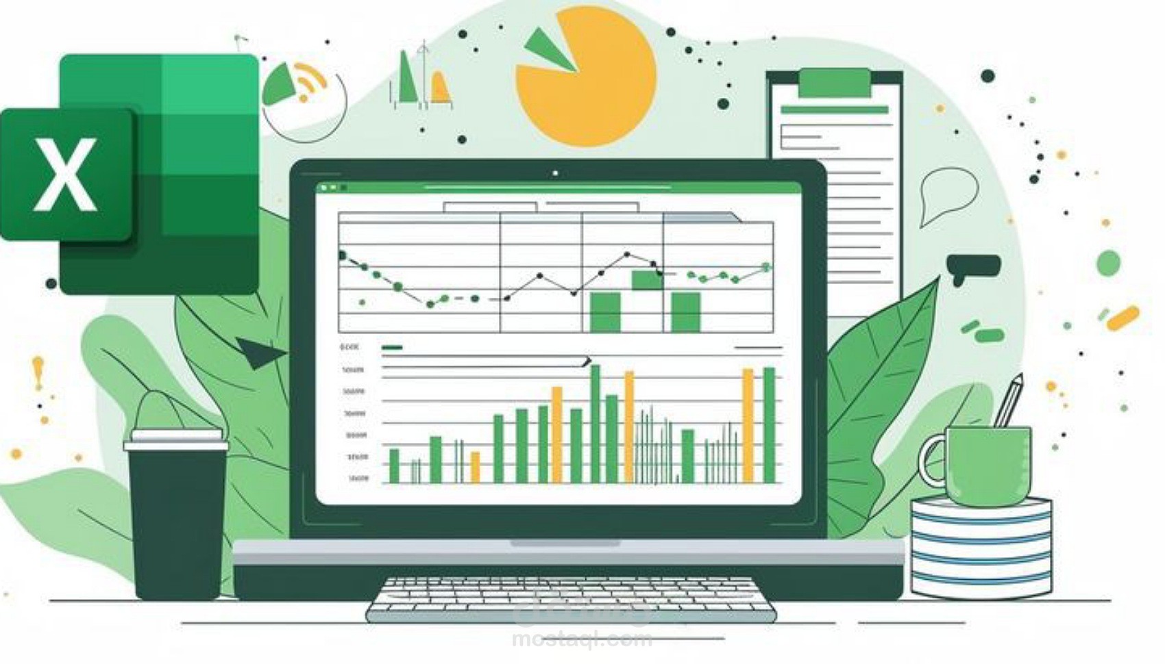 إدخال البيانات وتنظيمها بدقة واحترافية على Excel