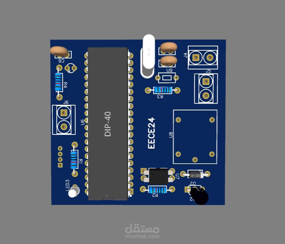 إنذار حرائق || Atmega16 AVR