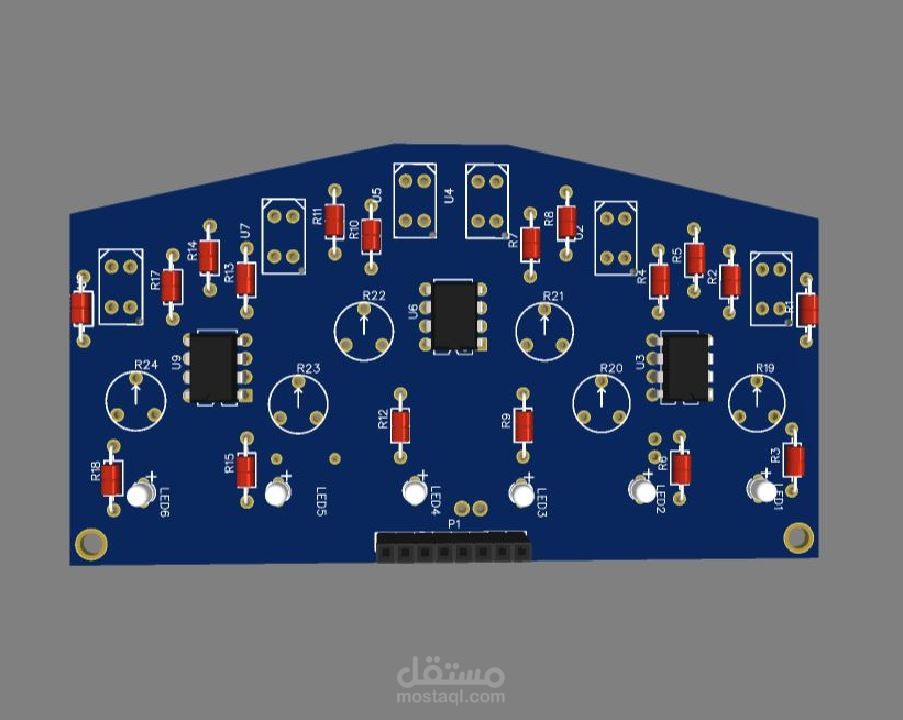 6 سينسور لتتبع الخط للاردوينو || Arduino 6 IR sensor