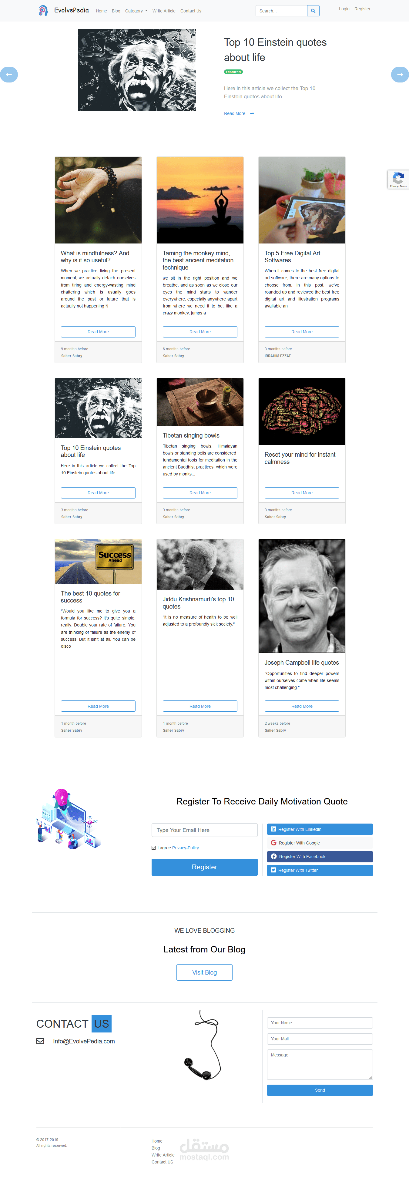 بلوج متعدد الكاتبين والمحتوي