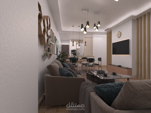 A Modern Living Room