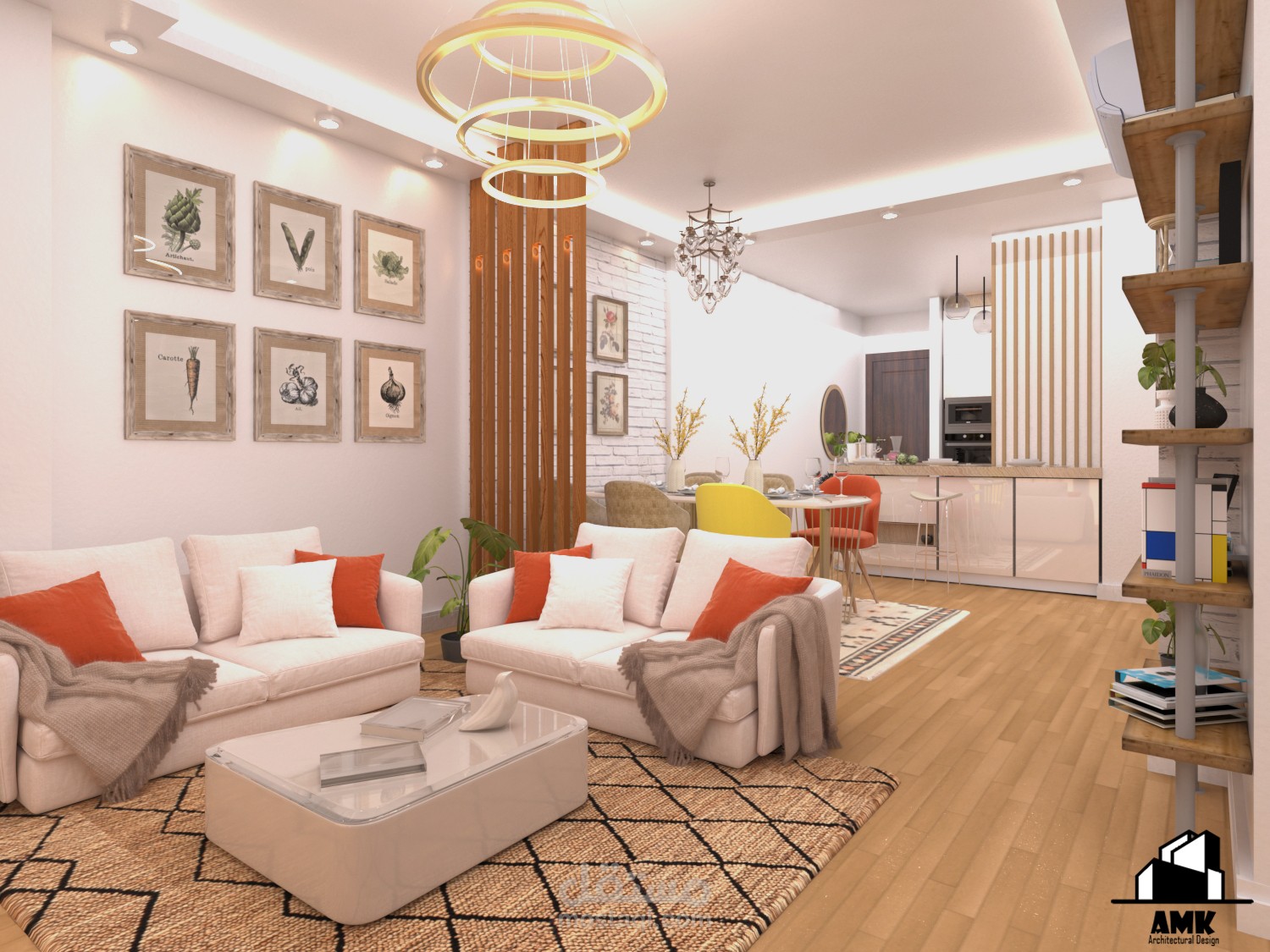 A Modern Living Room