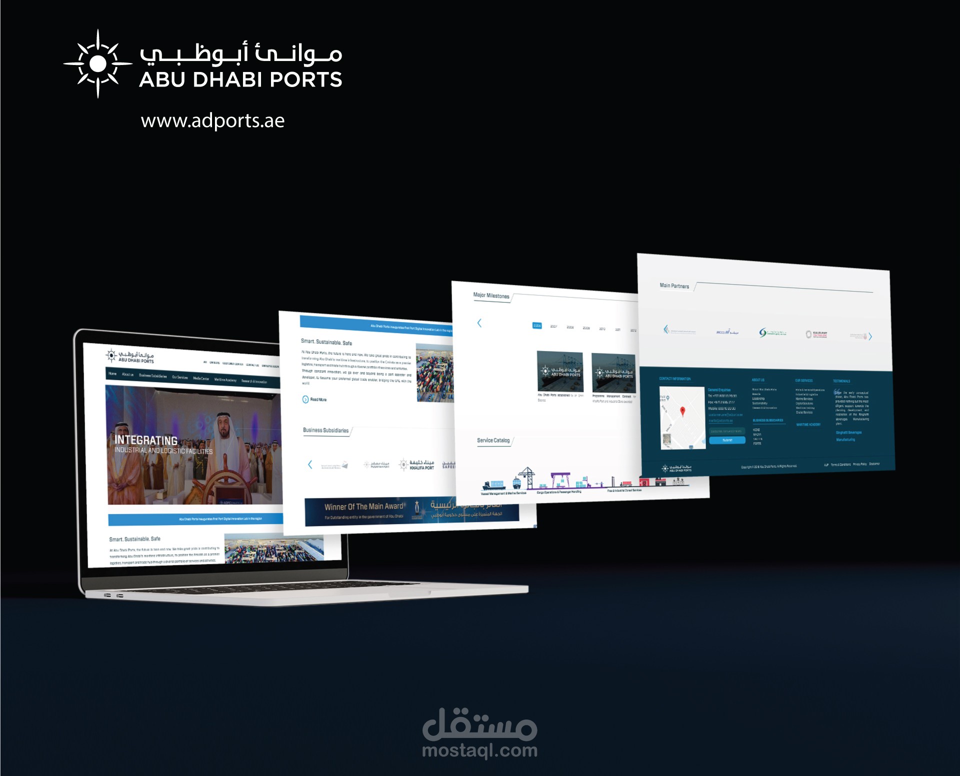 Abu Dhabi Ports Website Design