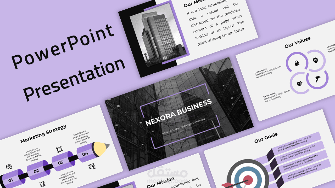 عرض بوربوينت احترافي  Nexora Business