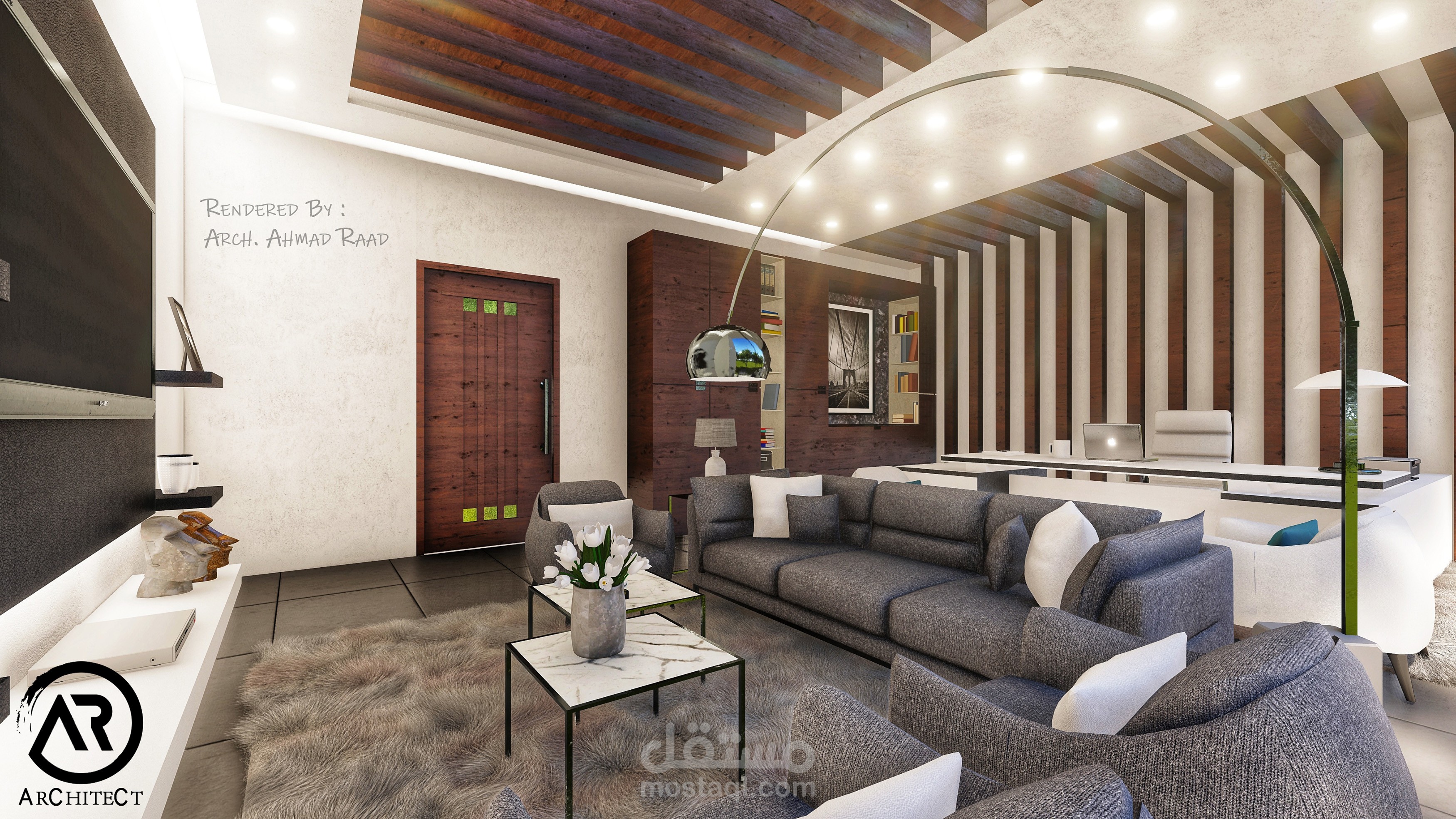 تصميم داخلي لمكتب خدمات