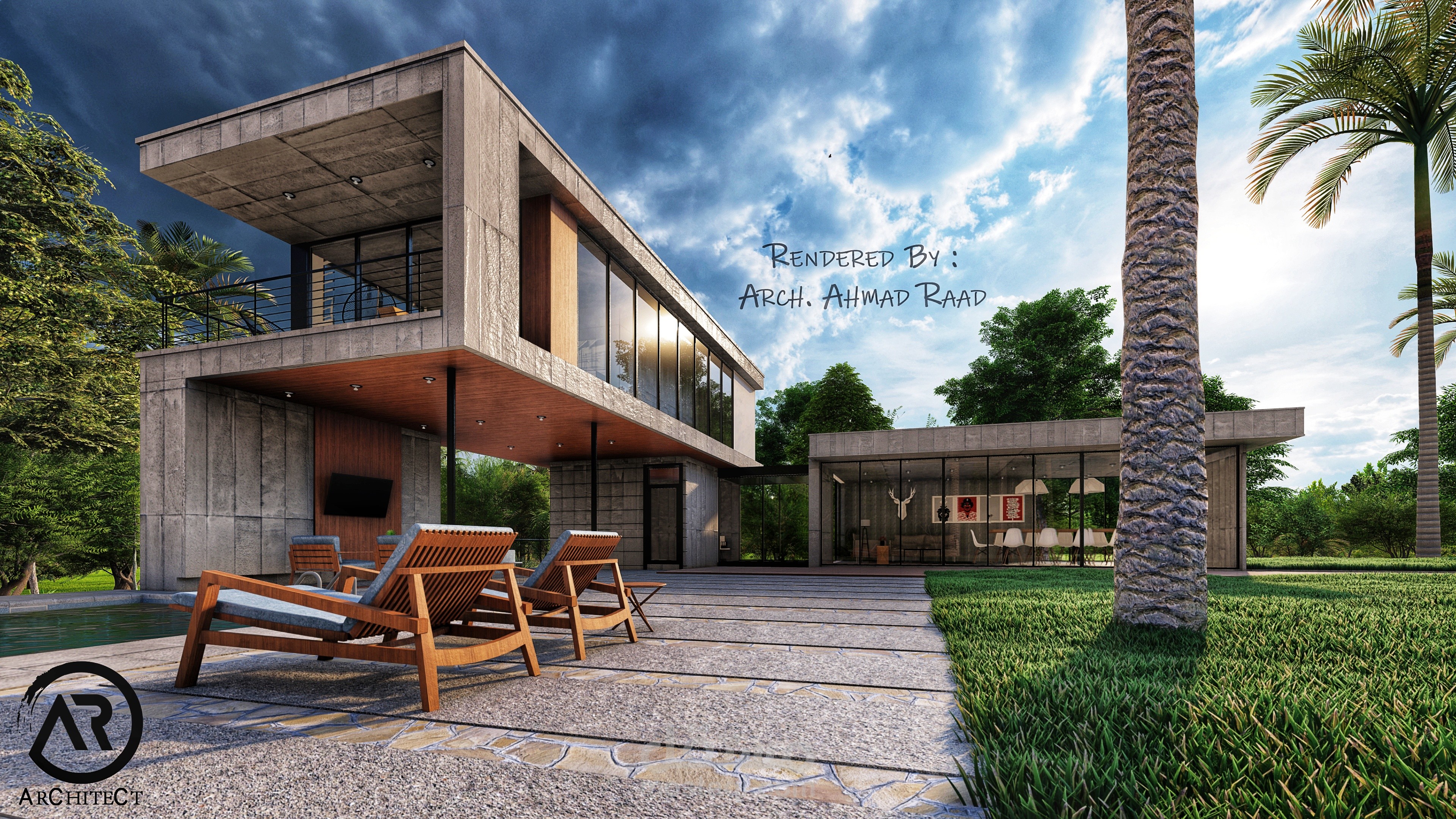 تصميم فيلا سكنية موردن ٢
