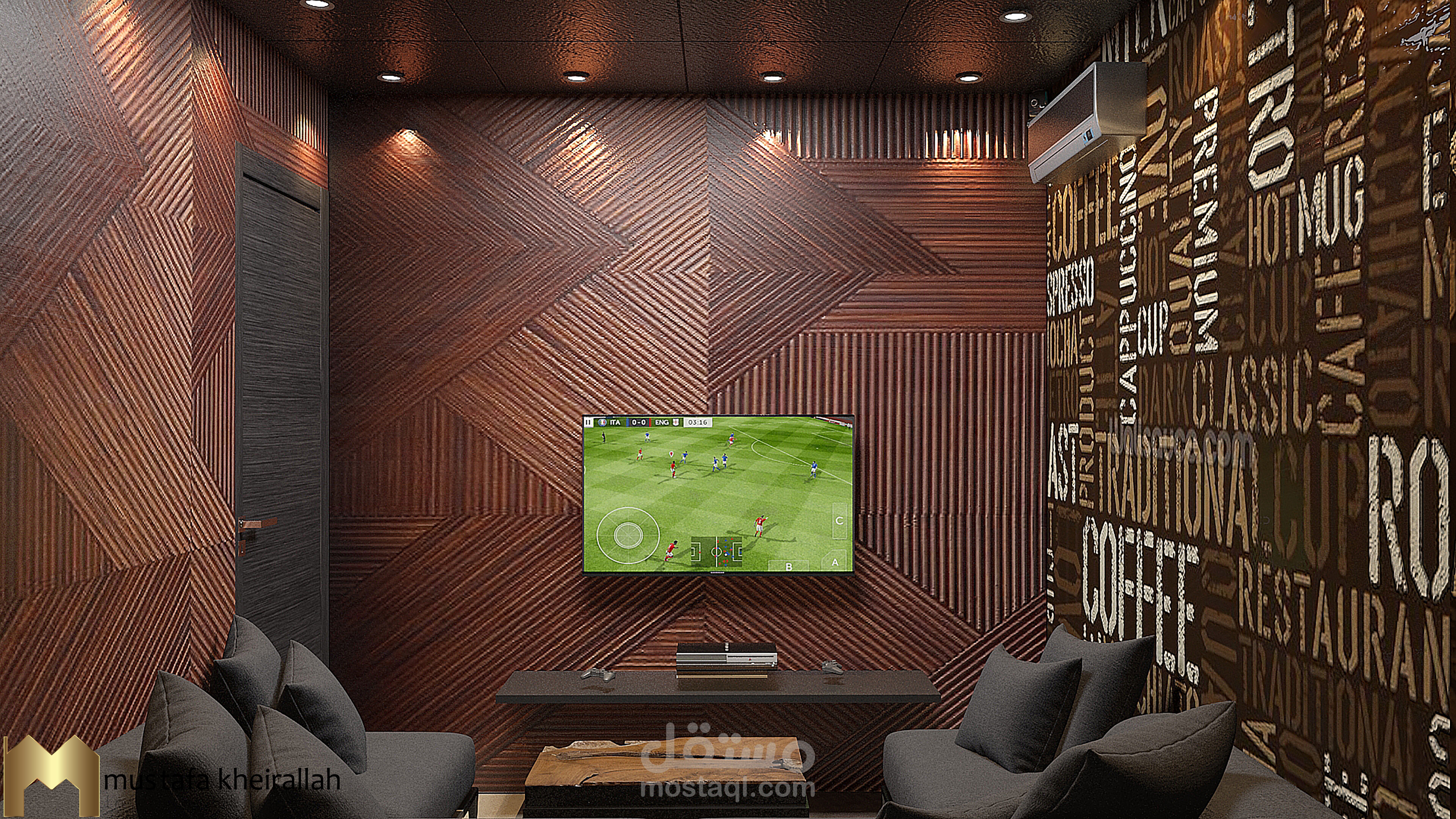 playstation room Architecture Art Direction  interior design