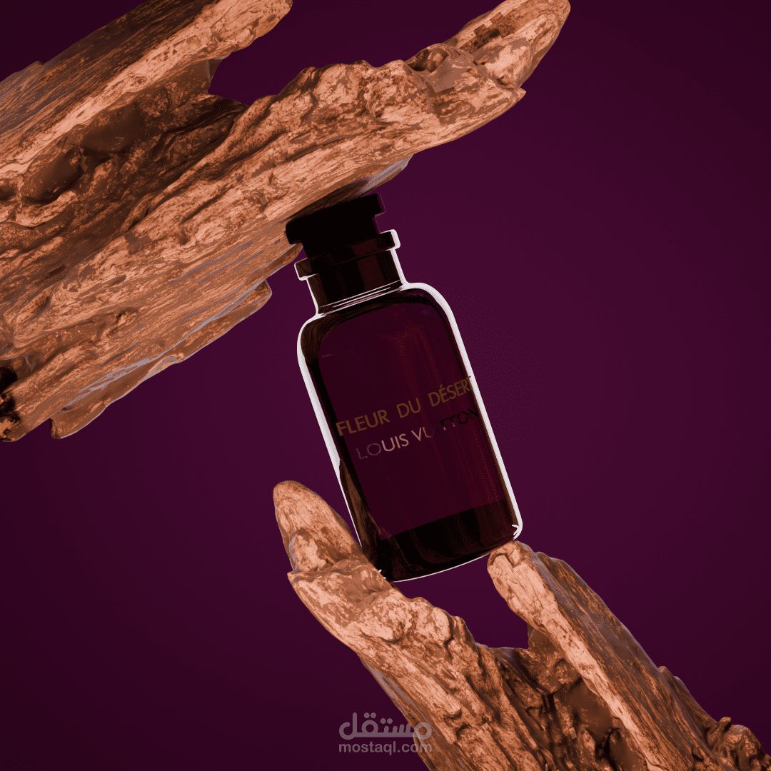 3D Design of a Louis Vuitton Perfume Bottle