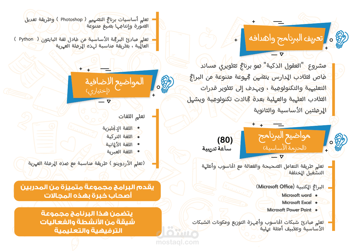تصميم فلاير لطلاب المدارس