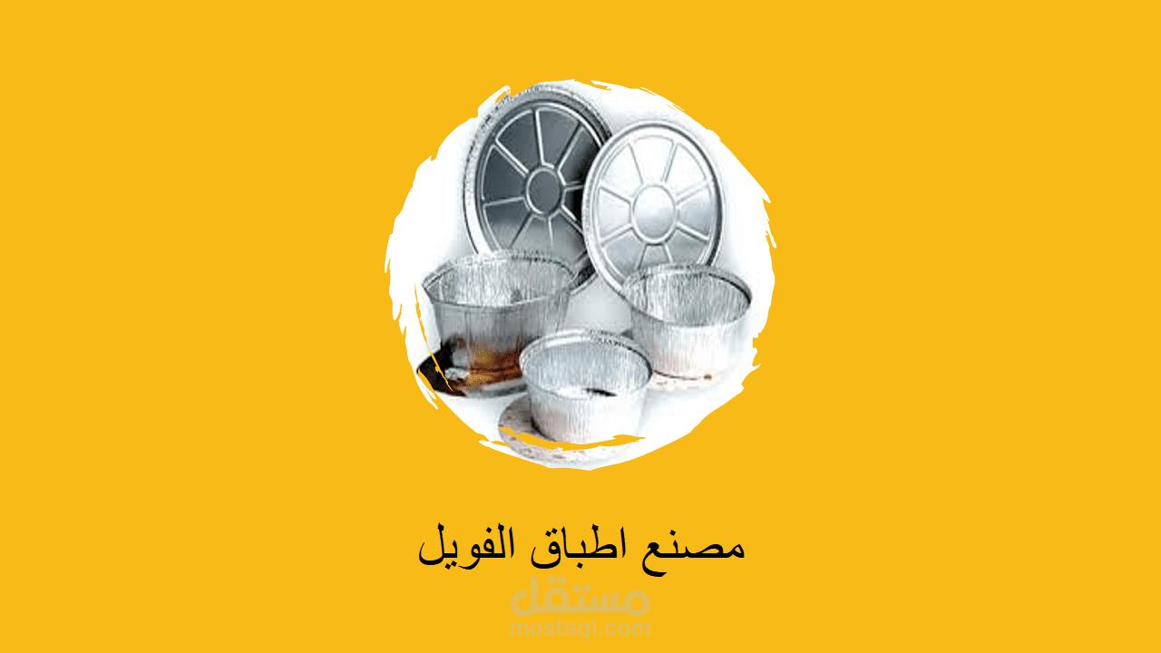 دراسة جدوي احترافية لمصنع اطباق الفويل