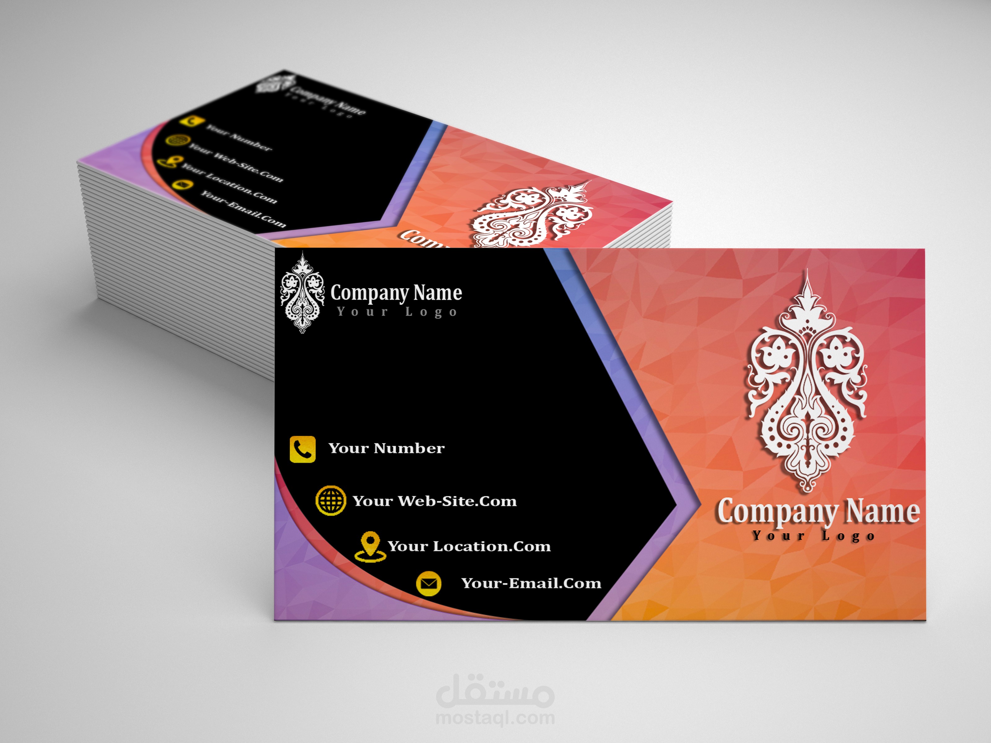 بطاقة دعوة carte visite