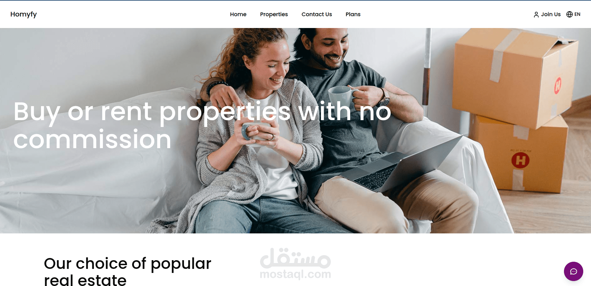 Homyfy - Property Finder - Full Stack Next.js and Laravel