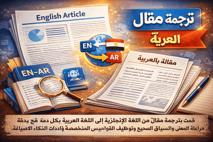 ترجمة مقال لغرض تعليمي
