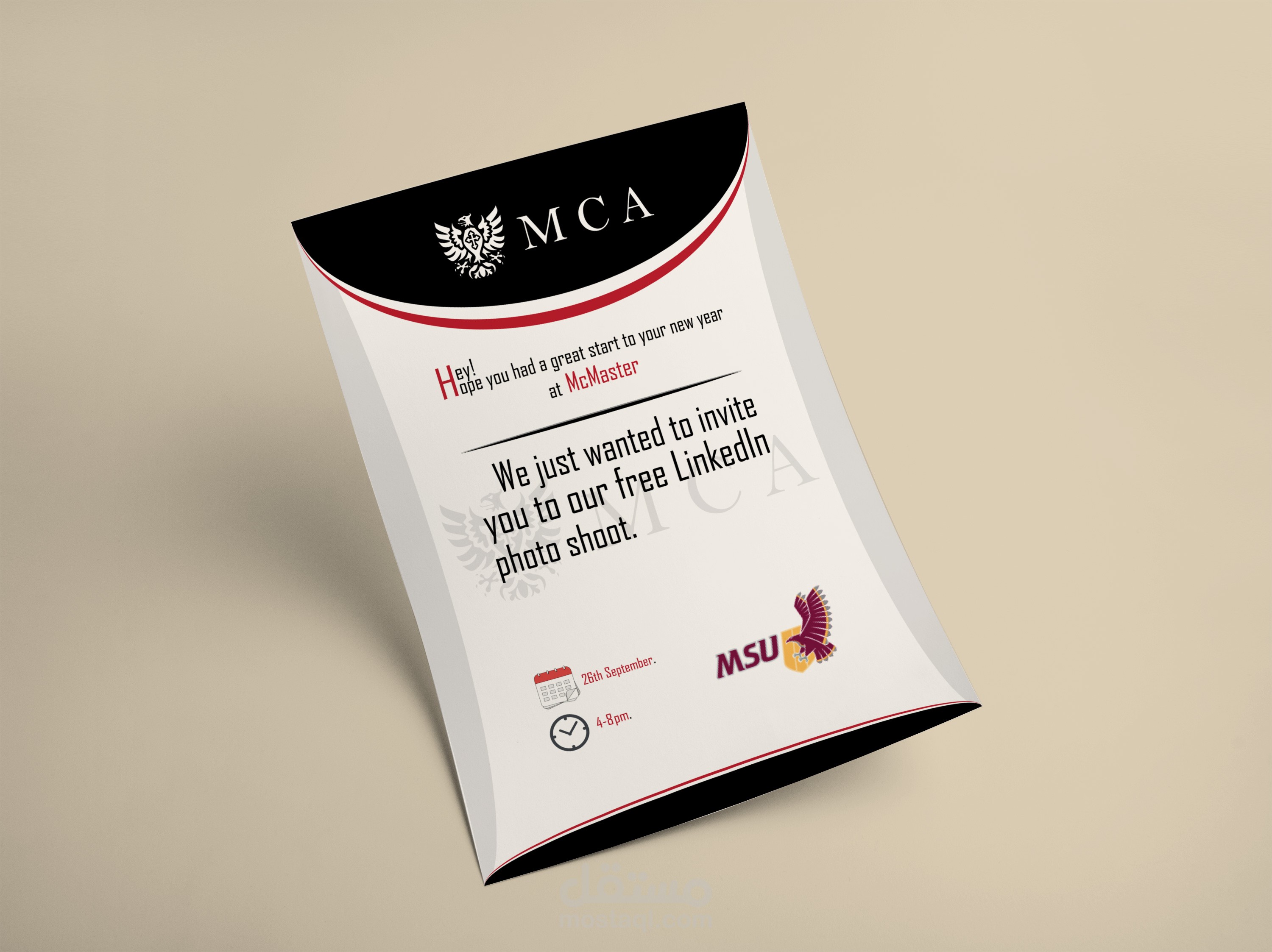 تصميم دعوه A4