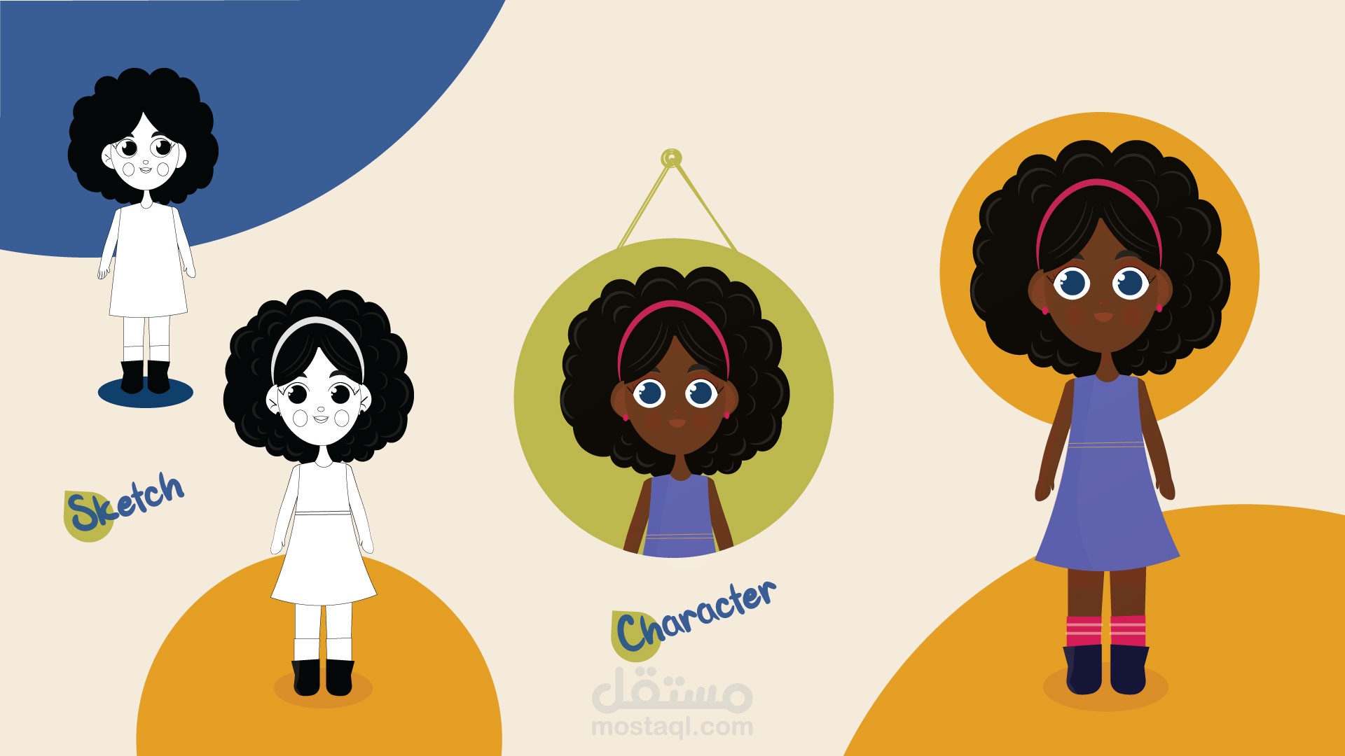 رسم شخصيات كرتونية